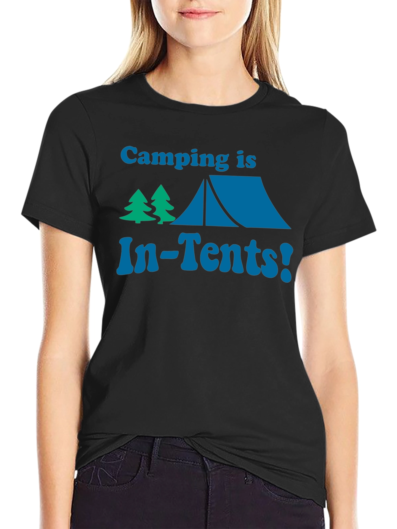 Camping Is In-Tents! Funny Graphic Tee