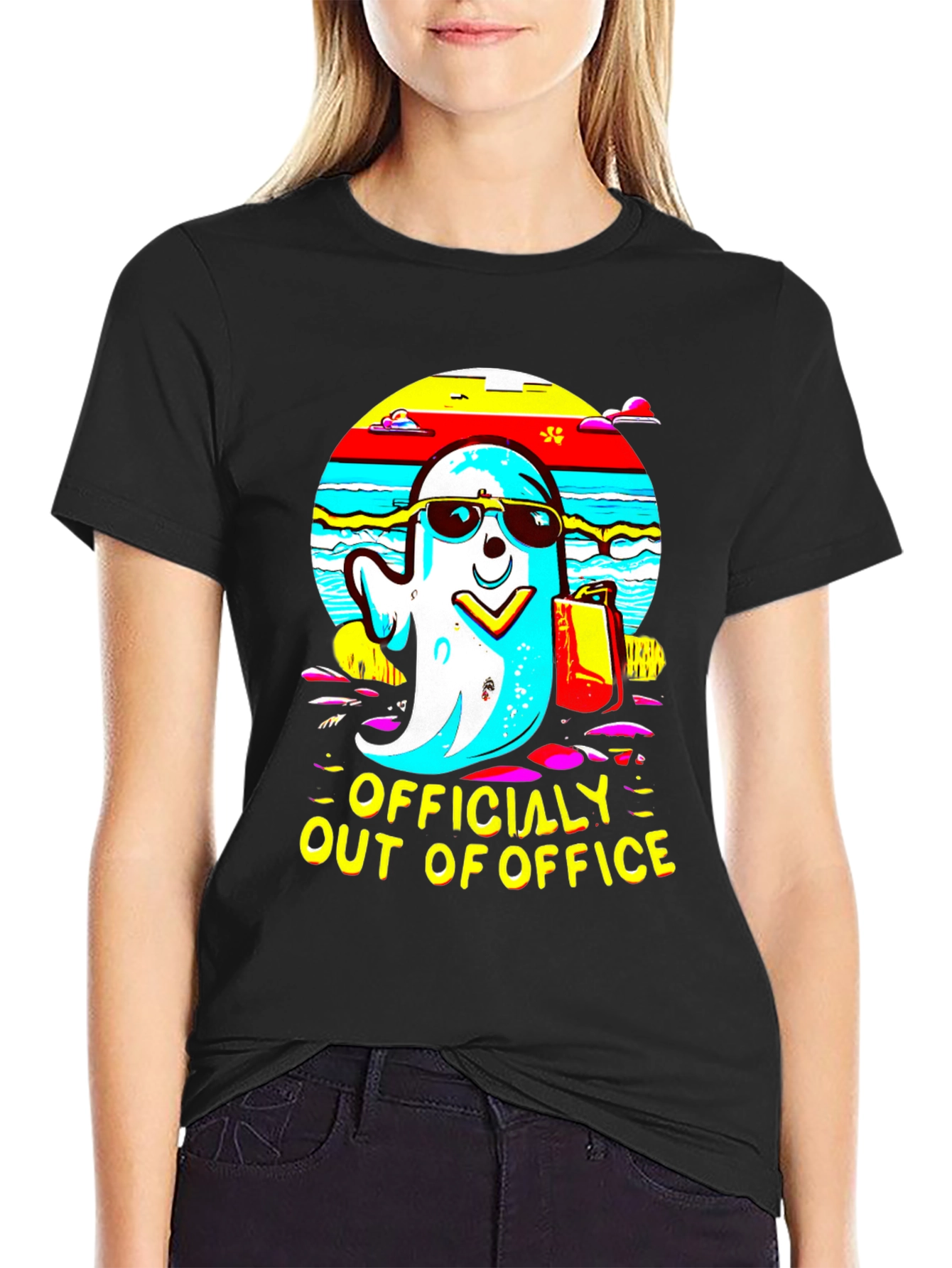 Officially Out of Office Ghost T-Shirt