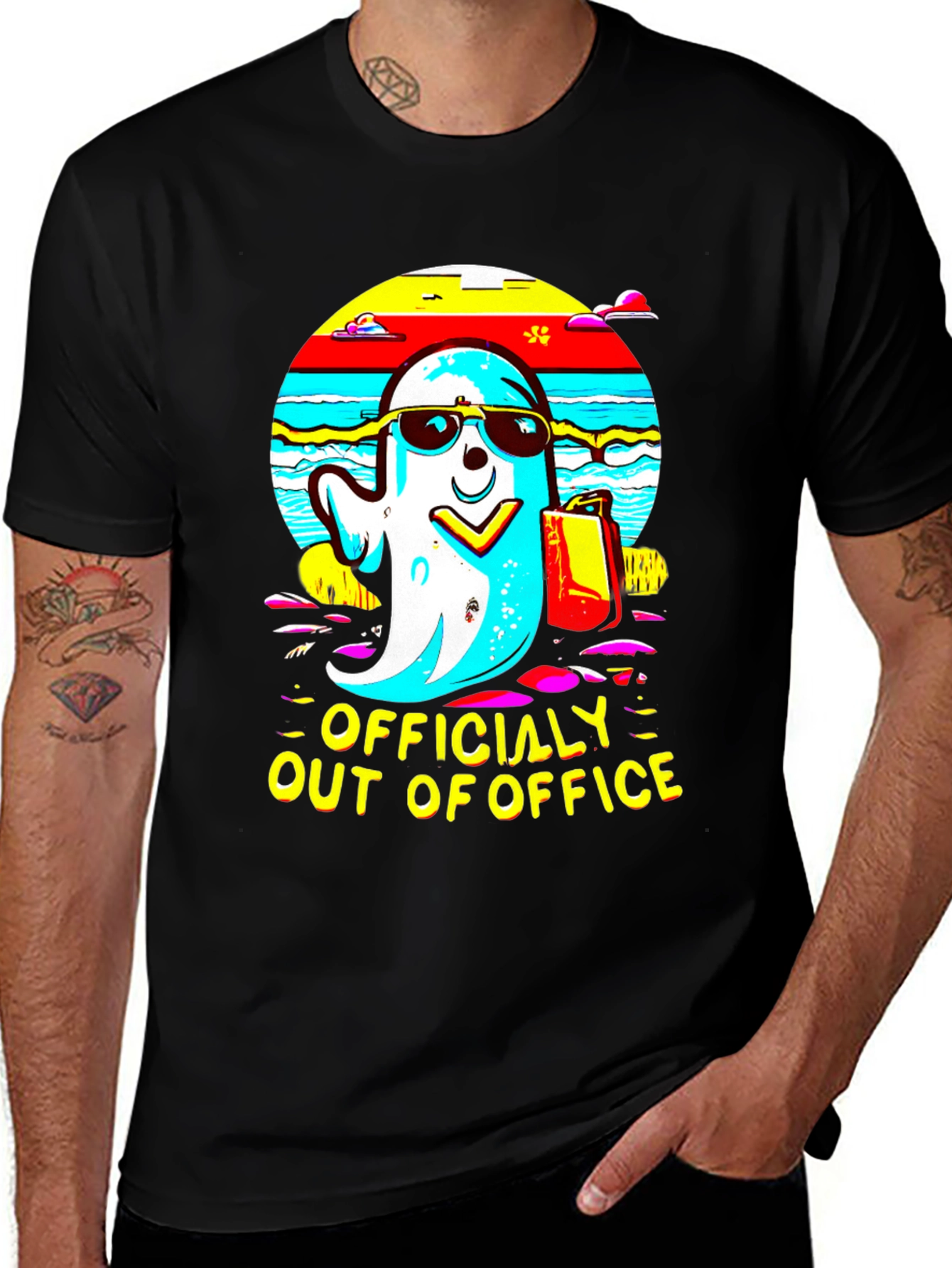 Officially Out of Office Ghost T-Shirt