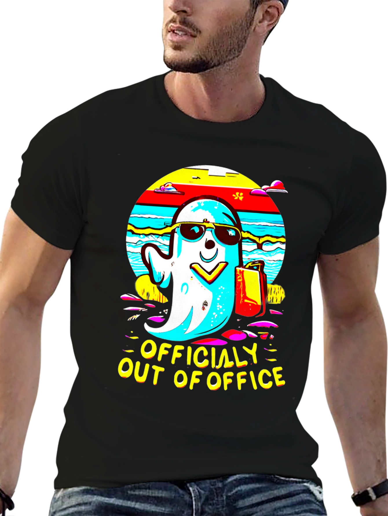 Officially Out of Office Ghost T-Shirt