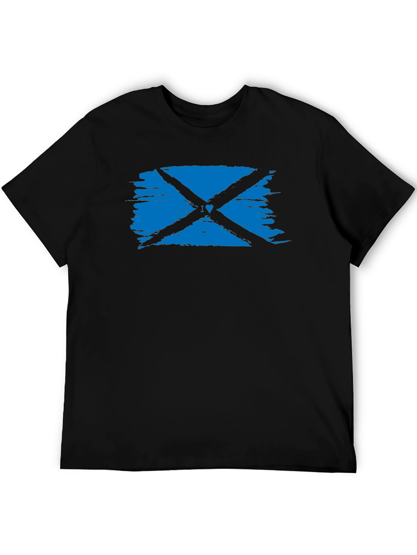 Scottish Flag Black T-Shirt