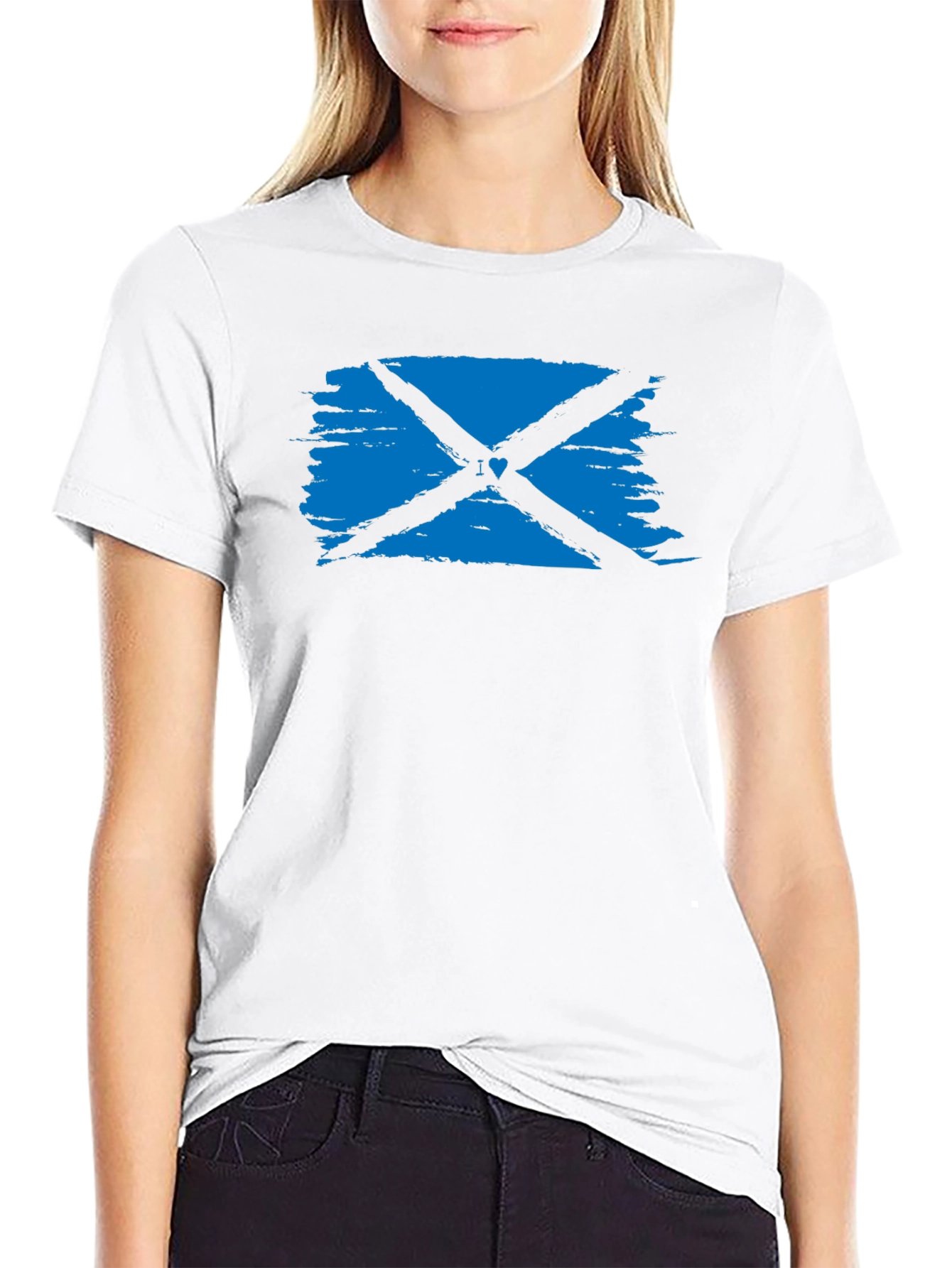 Scottish Flag Black T-Shirt