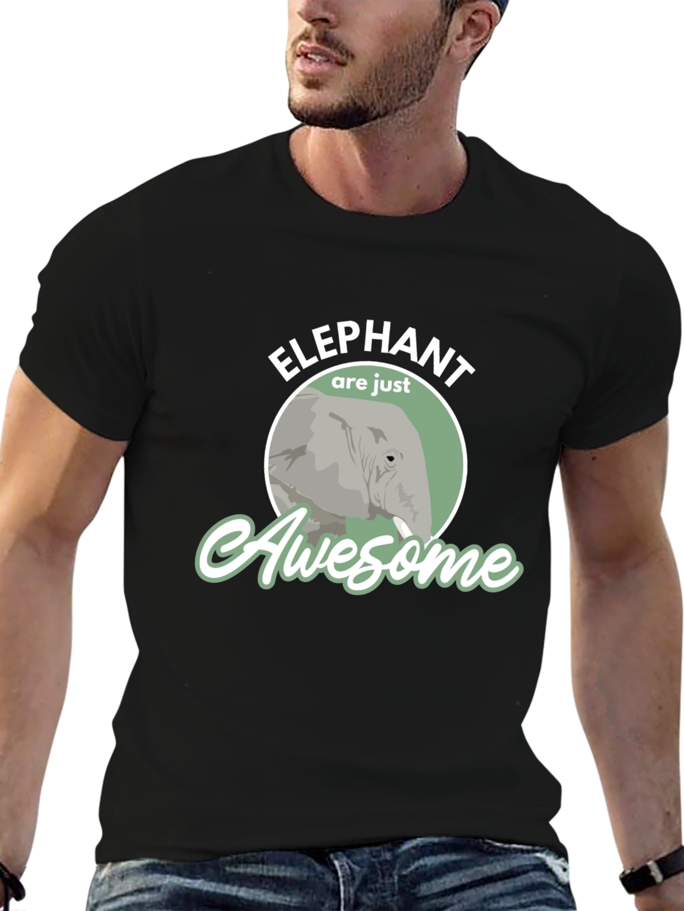 Elephant Are Just Awesome Graphic T-Shirt