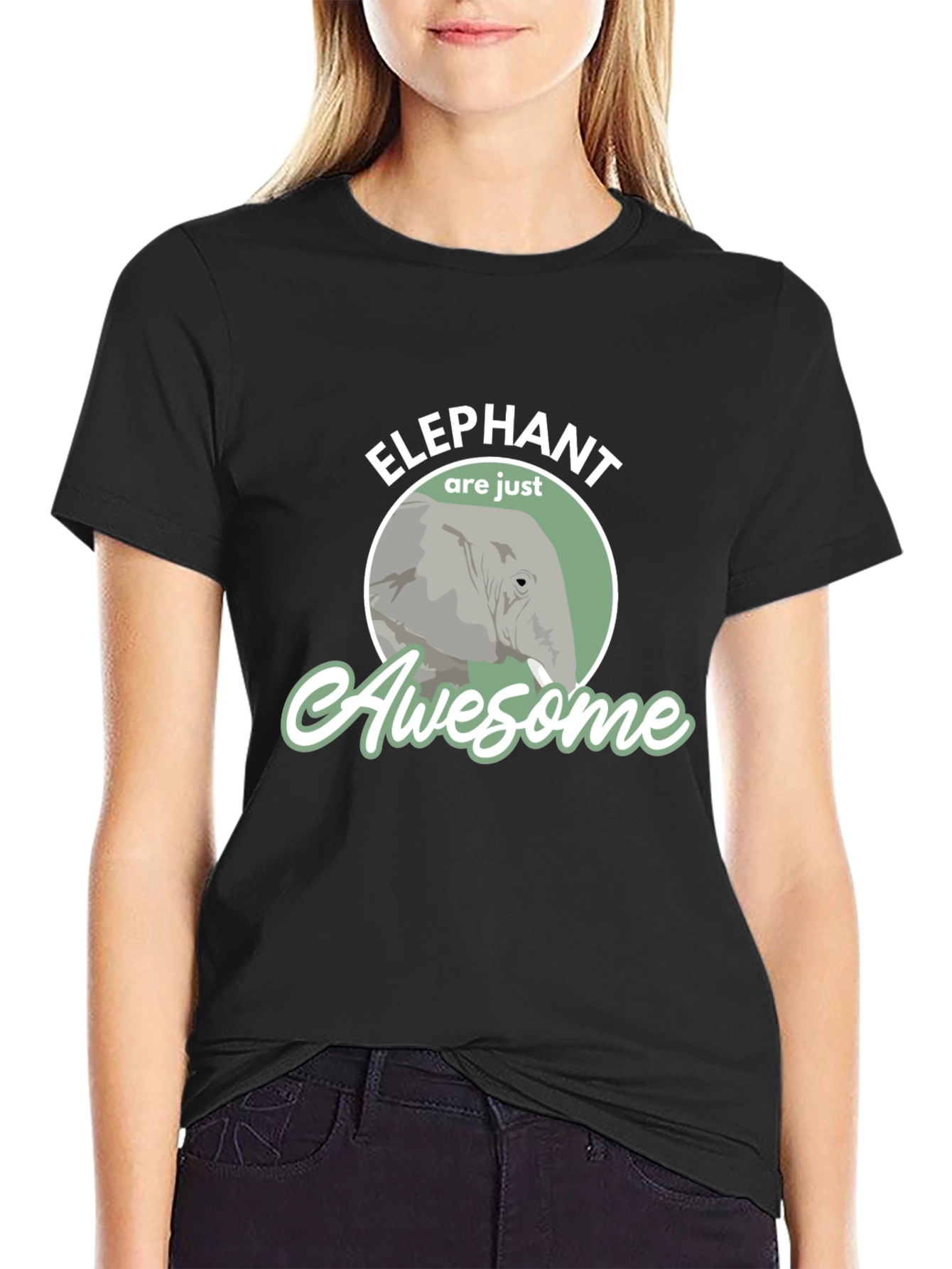 Elephant Are Just Awesome Graphic T-Shirt