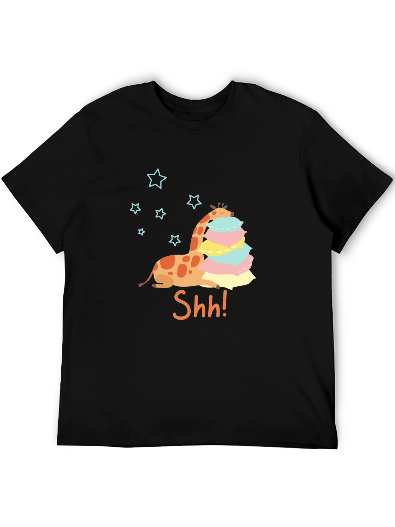 Giraffe Shh! Graphic Tee - Cute & Comfy T-Shirt