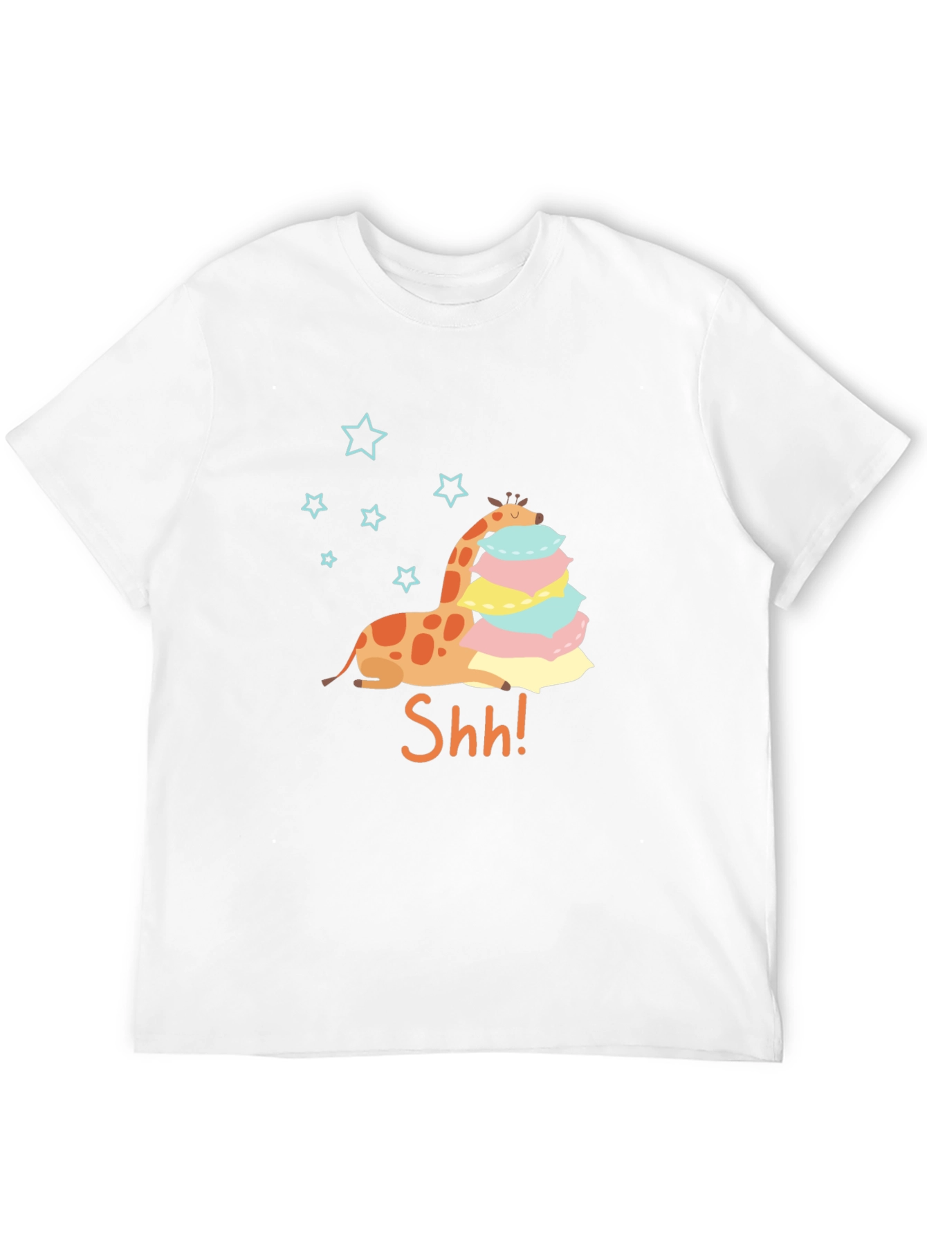 Giraffe Shh! Graphic Tee - Cute & Comfy T-Shirt