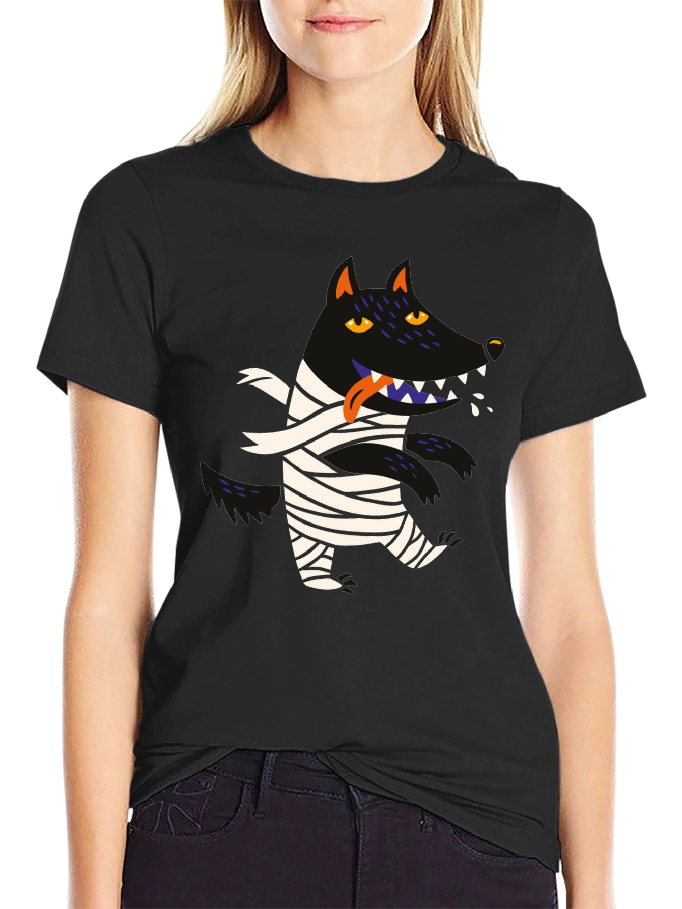 Monster Mummy Graphic Tee - Halloween Apparel