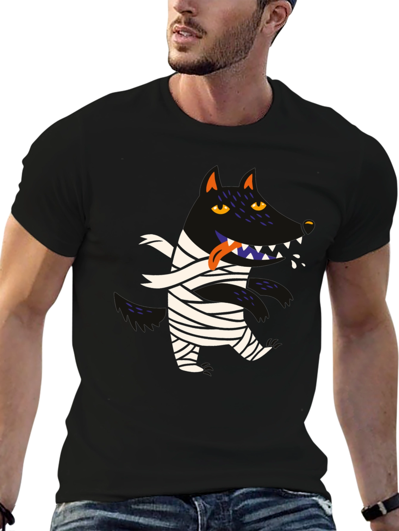 Monster Mummy Graphic Tee - Halloween Apparel