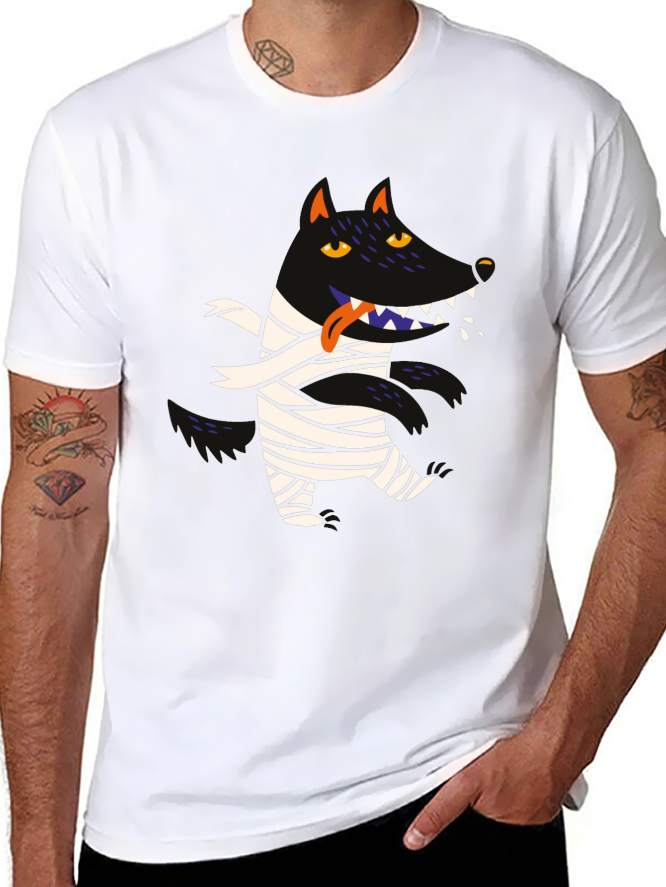 Monster Mummy Graphic Tee - Halloween Apparel