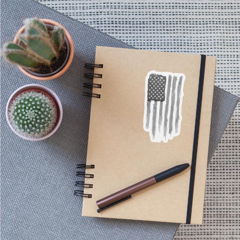 Distressed US Flag Print Design