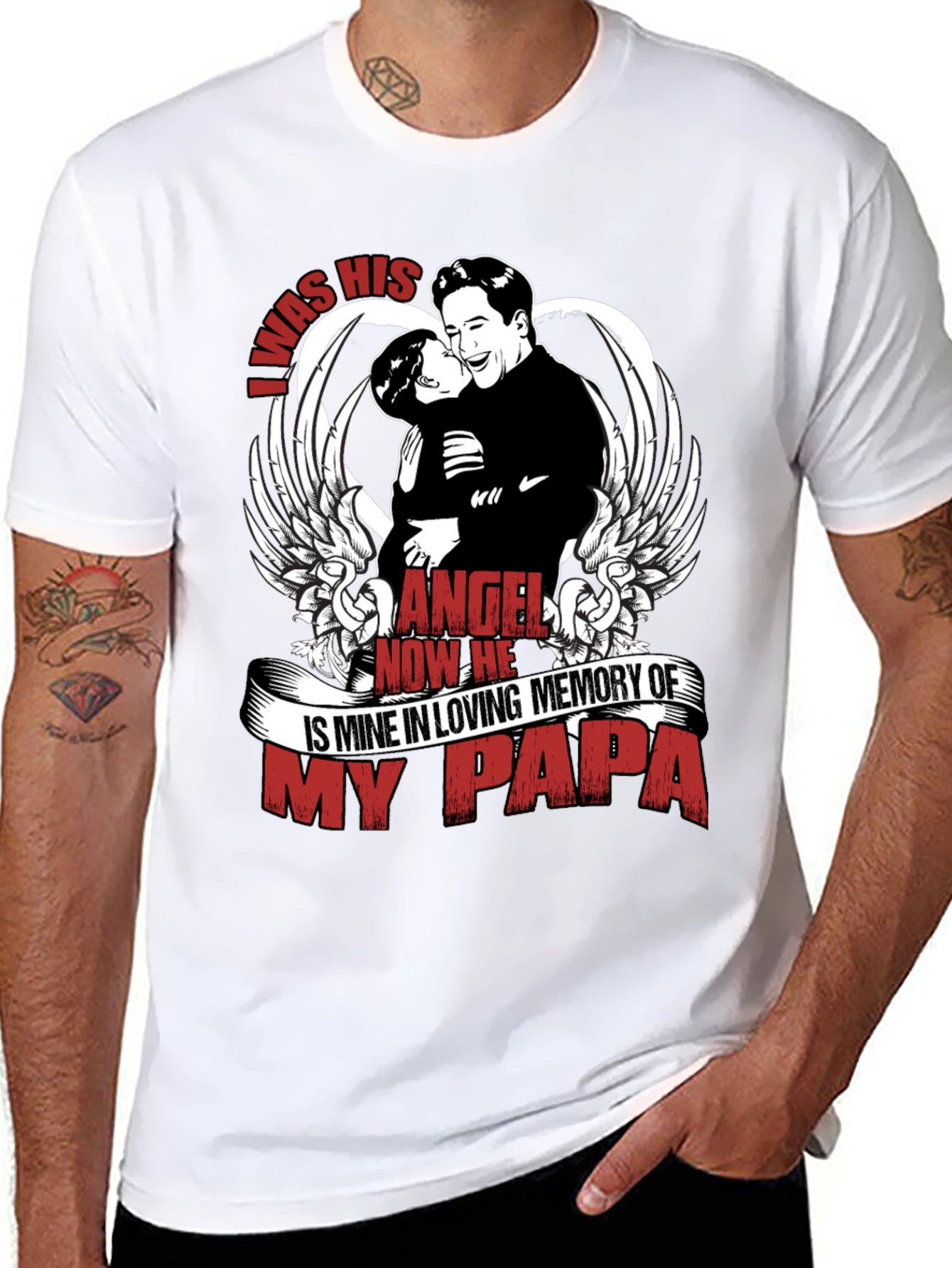 Memorial Papa Angel T-Shirt