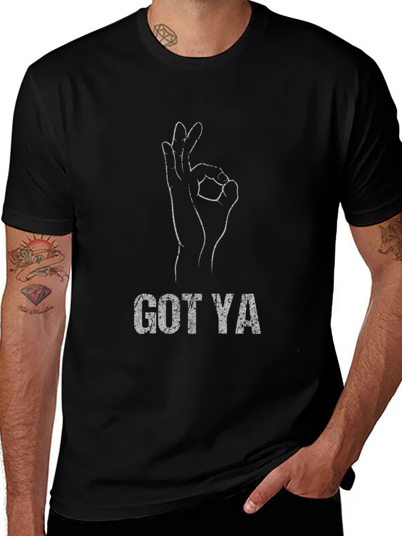 Got Ya OK Hand Gesture Graphic T-Shirt