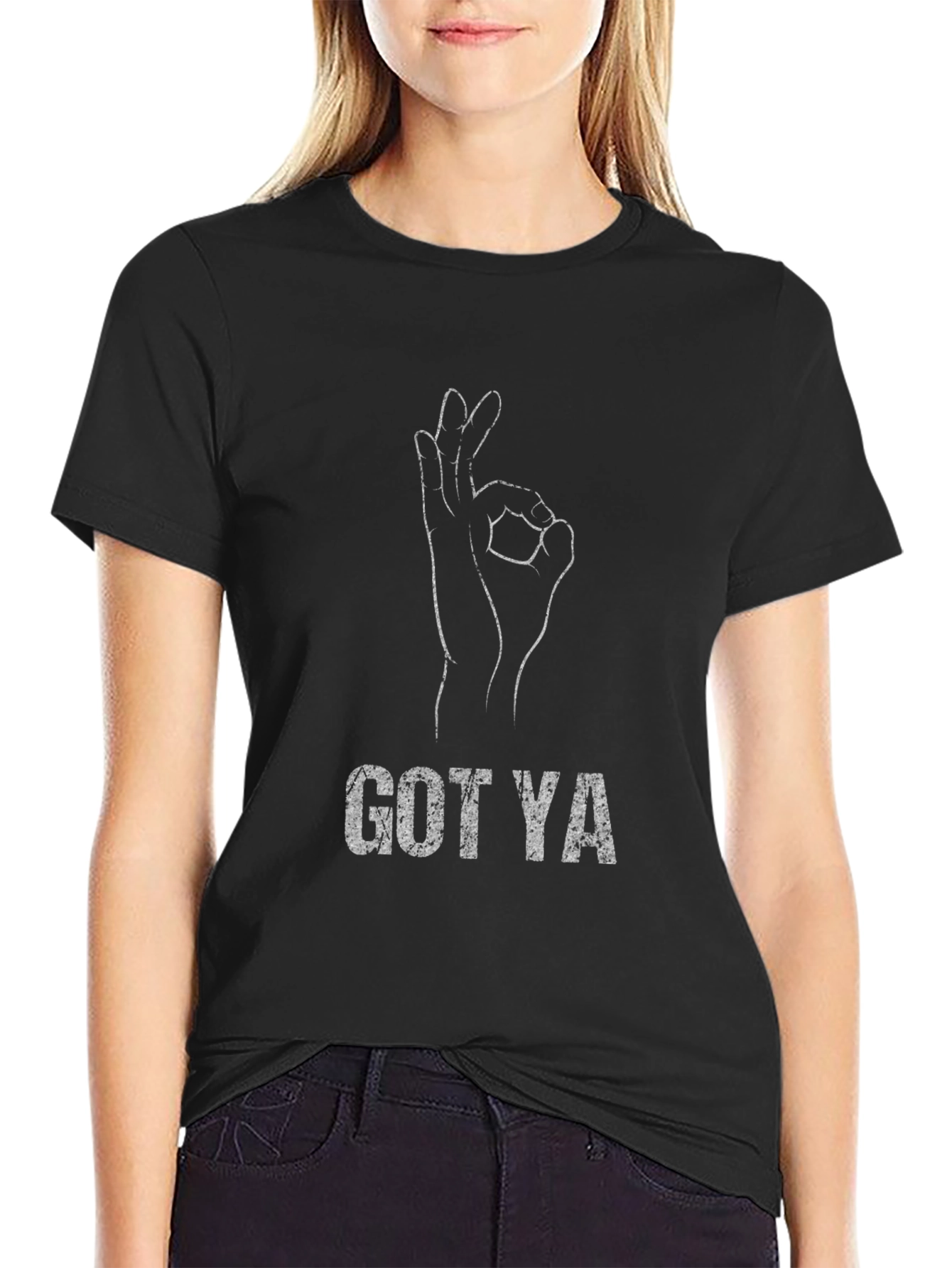 Got Ya OK Hand Gesture Graphic T-Shirt