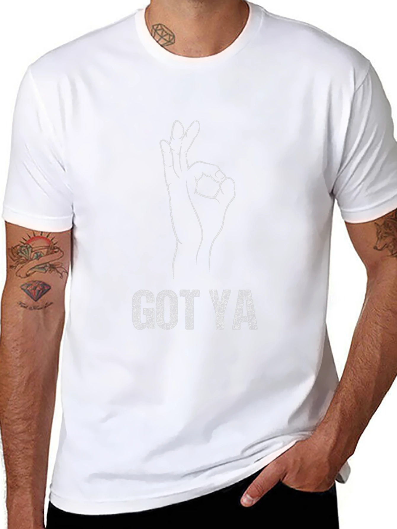 Got Ya OK Hand Gesture Graphic T-Shirt