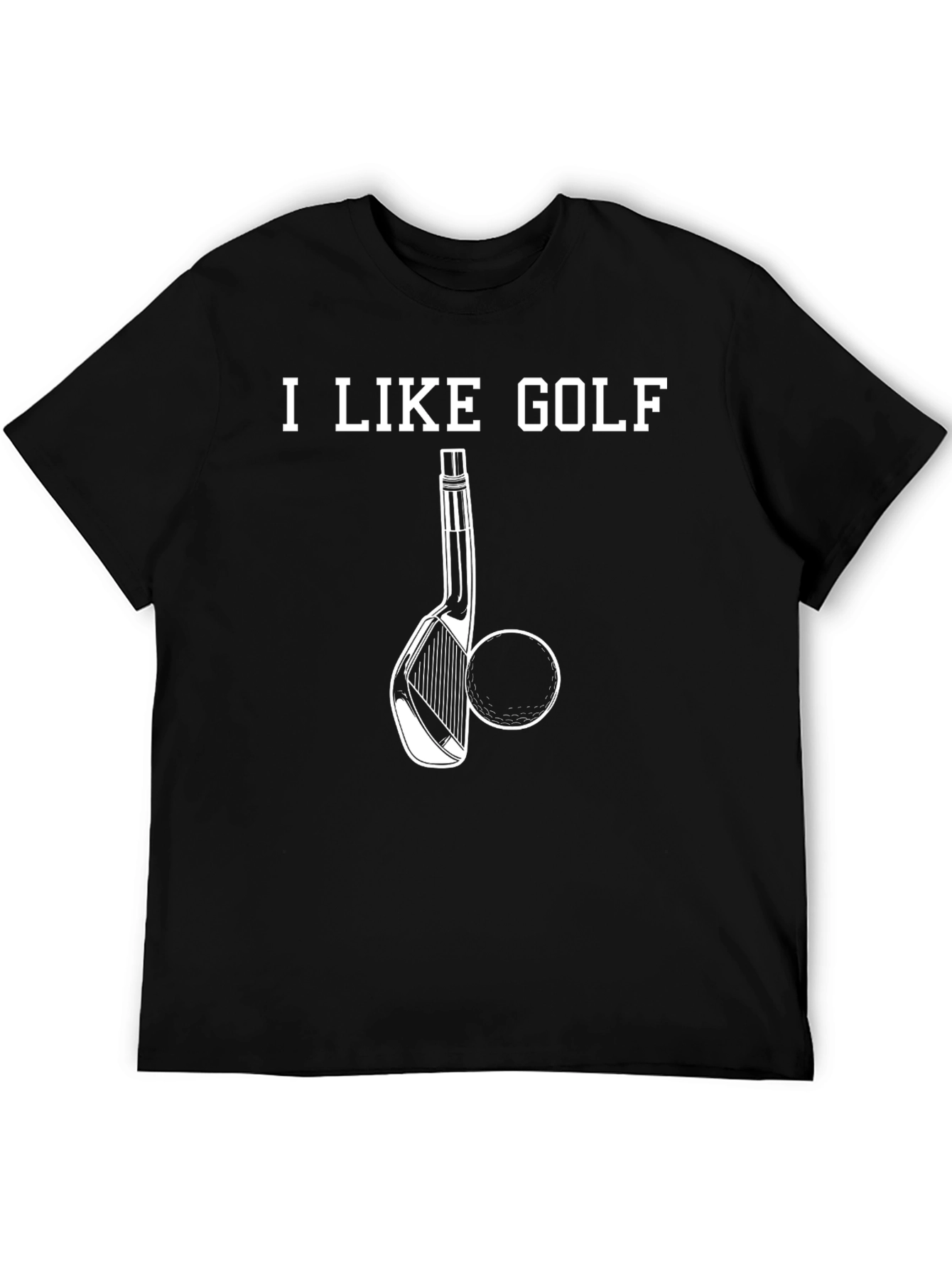 I Like Golf Black T-Shirt
