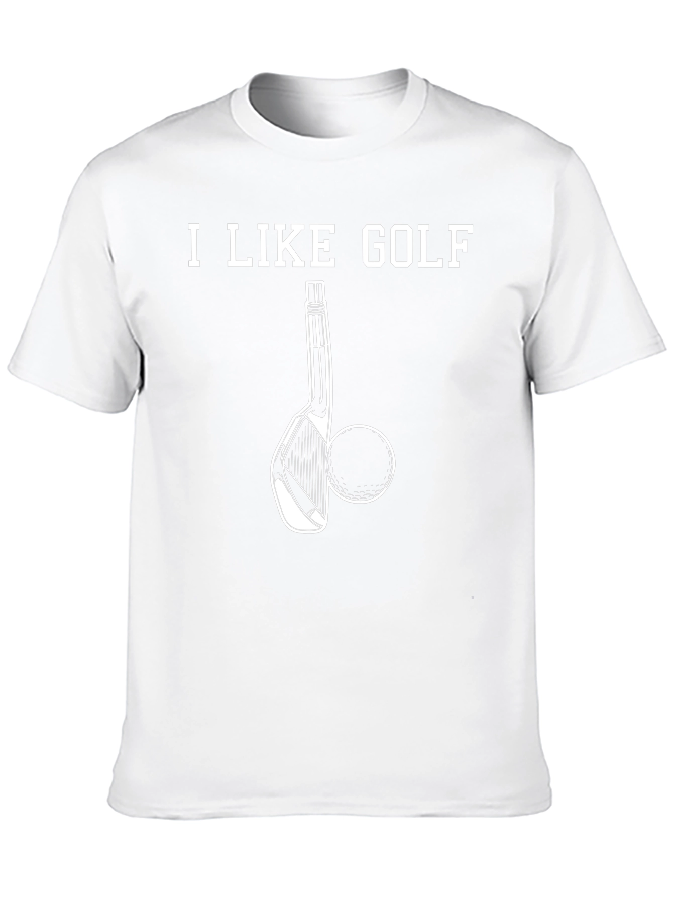I Like Golf Black T-Shirt
