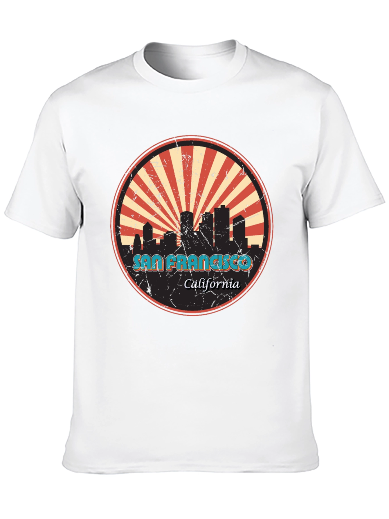 Retro San Francisco Skyline T-Shirt - City Pride