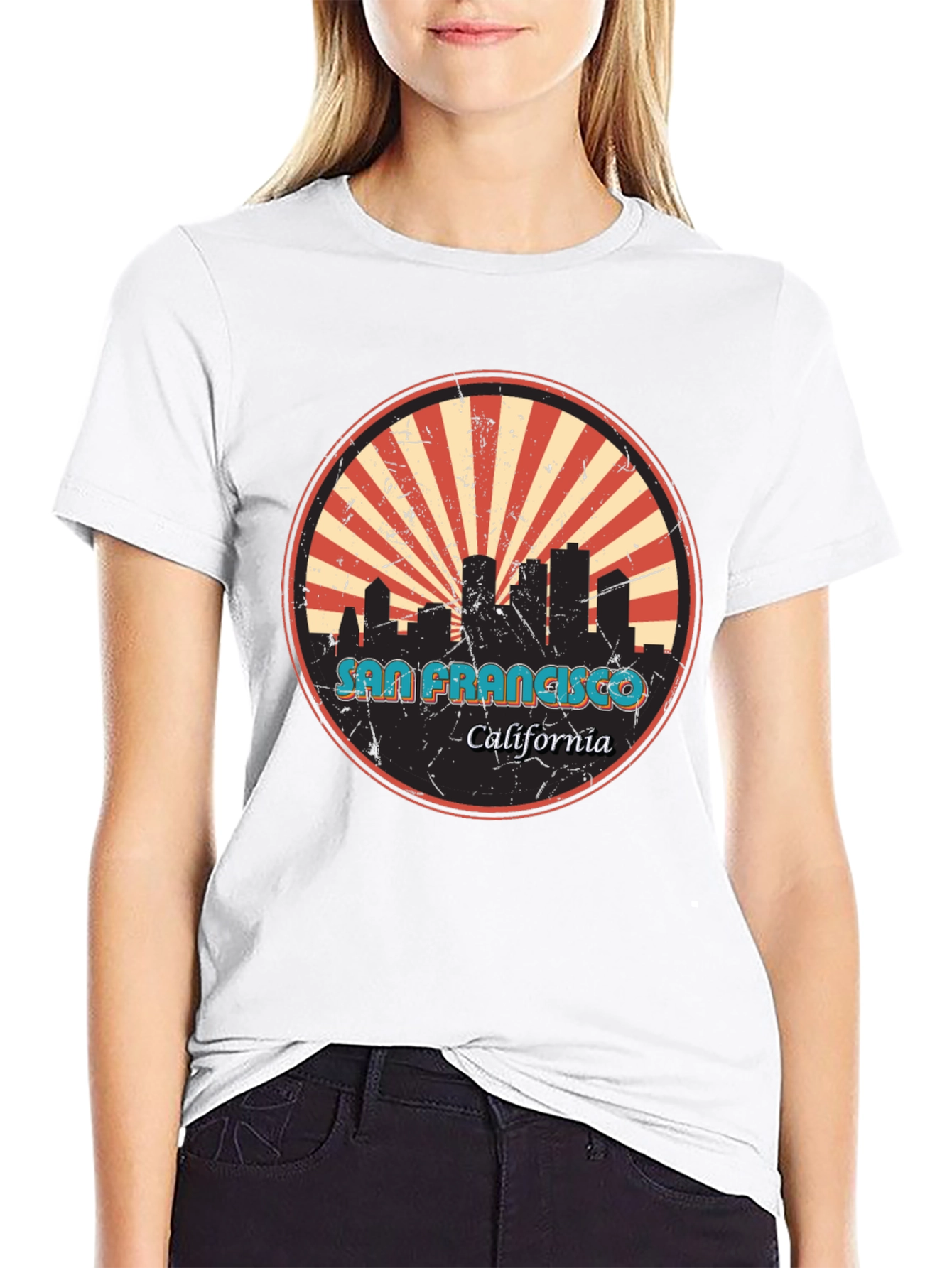 Retro San Francisco Skyline T-Shirt - City Pride
