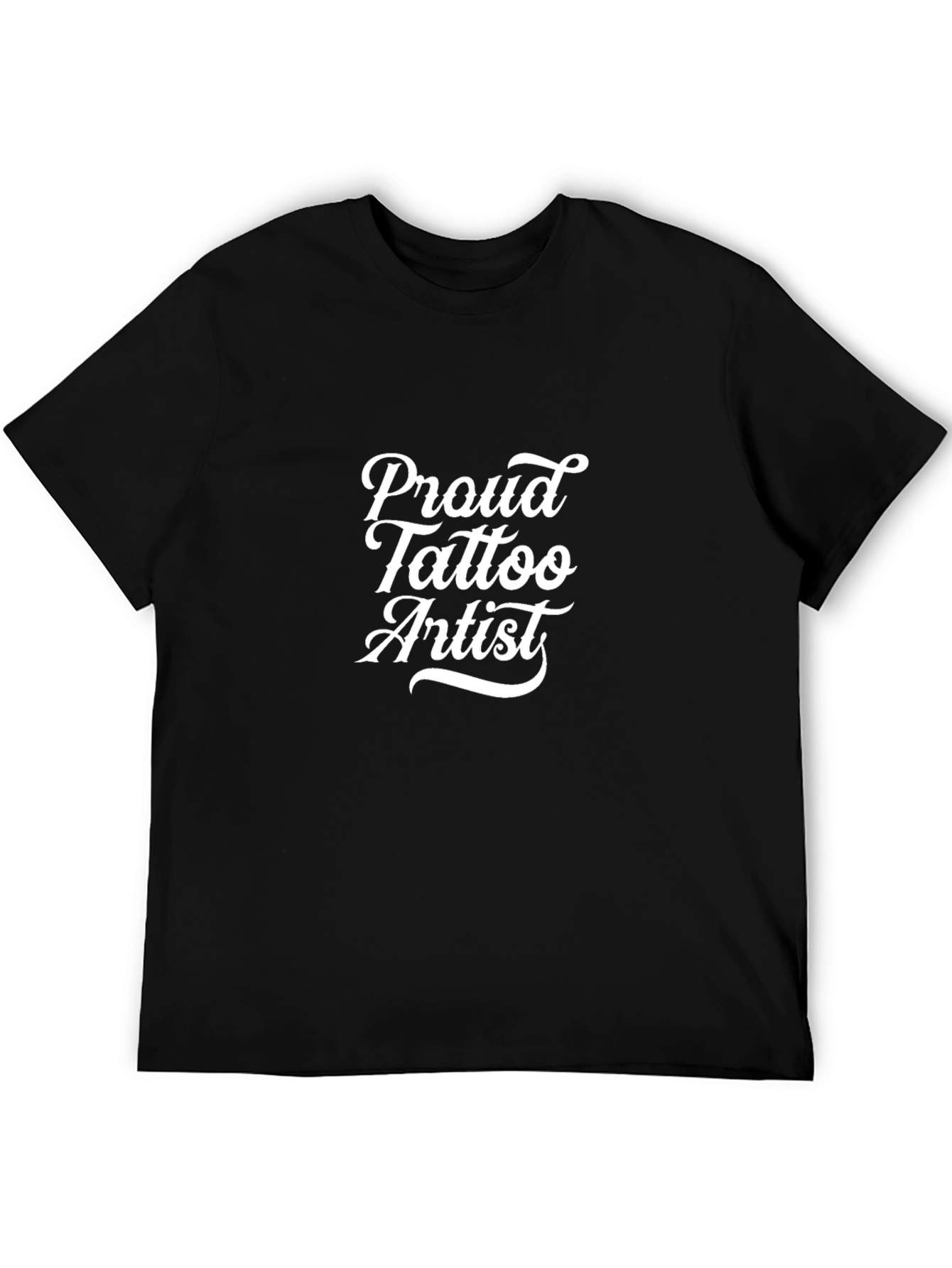 Proud Tattoo Artist Black Graphic Tee
