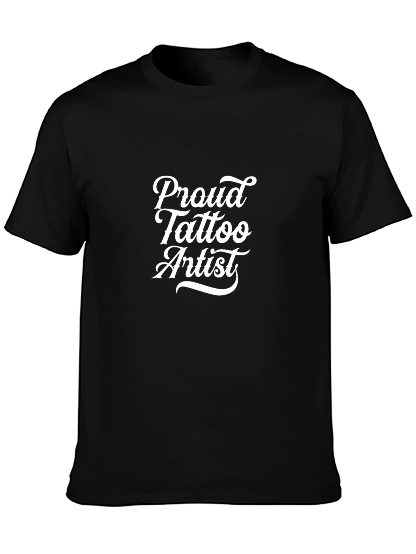 Proud Tattoo Artist Black Graphic Tee