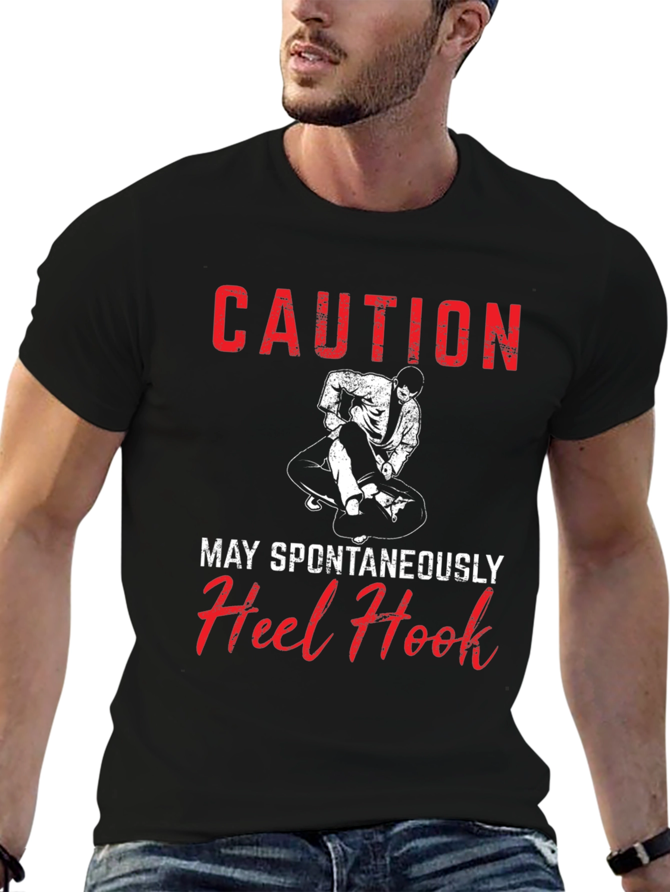 Caution Heel Hook Graphic T-Shirt