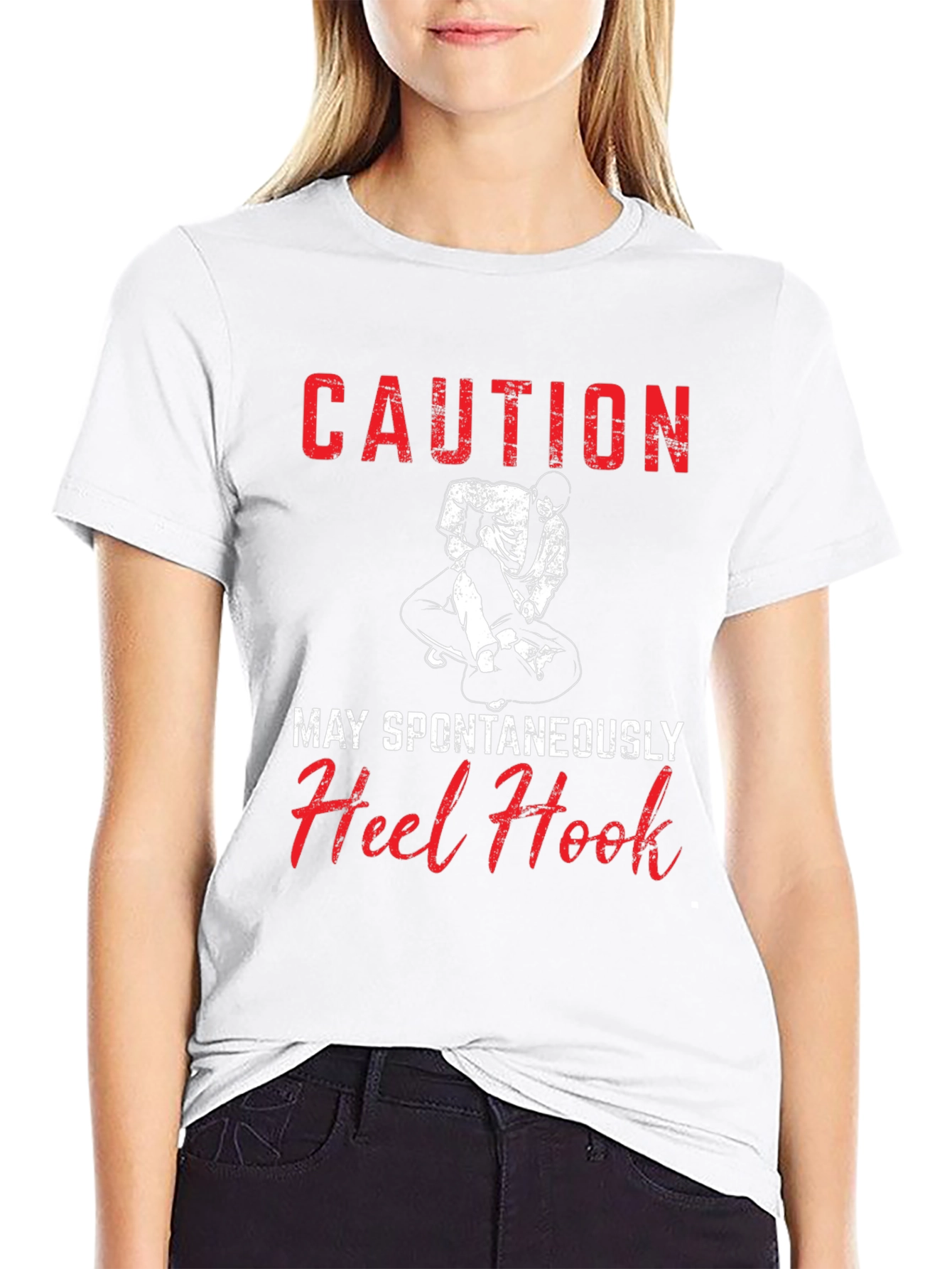 Caution Heel Hook Graphic T-Shirt