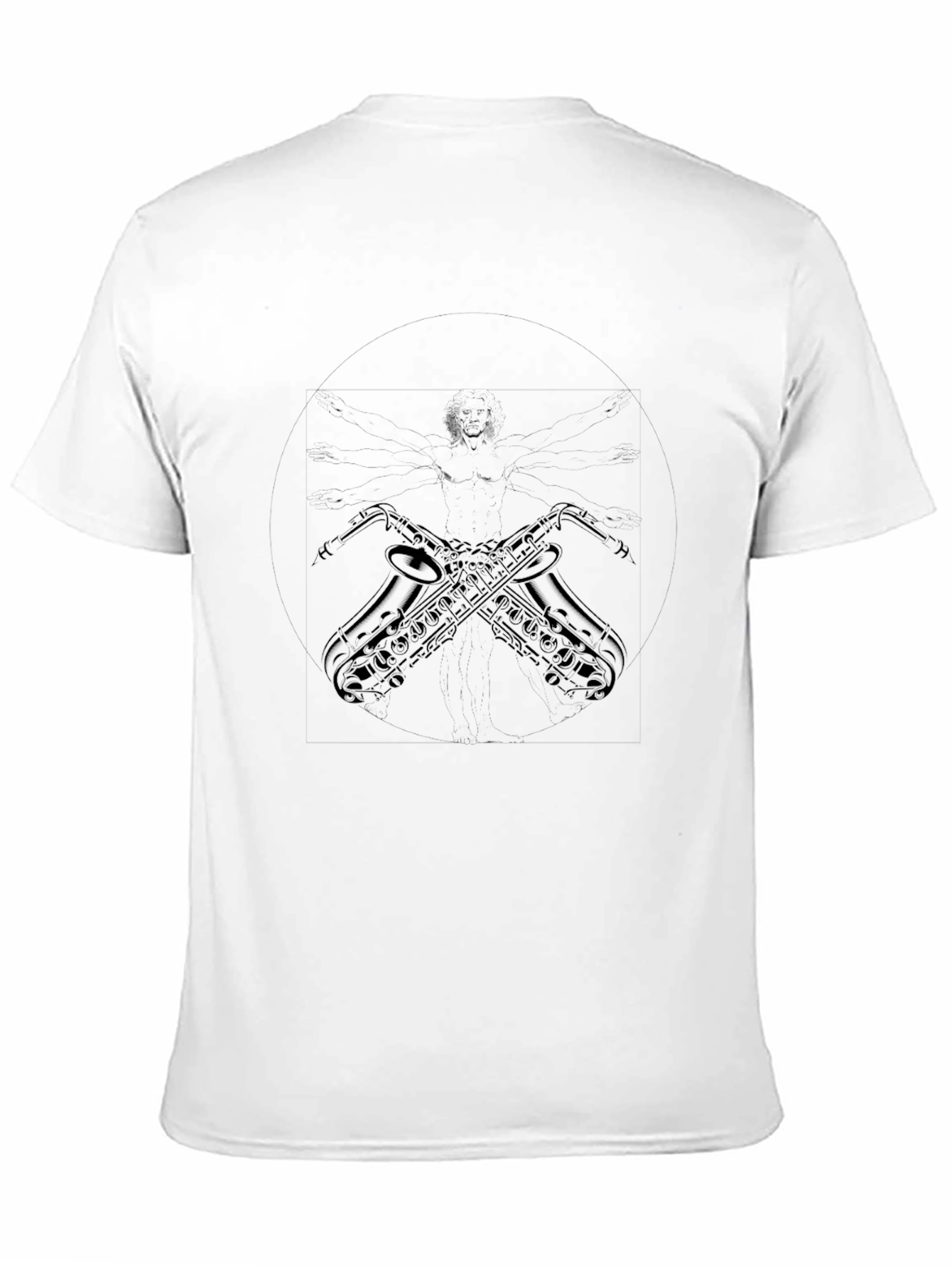 Saxophone Graphic Black T-Shirt