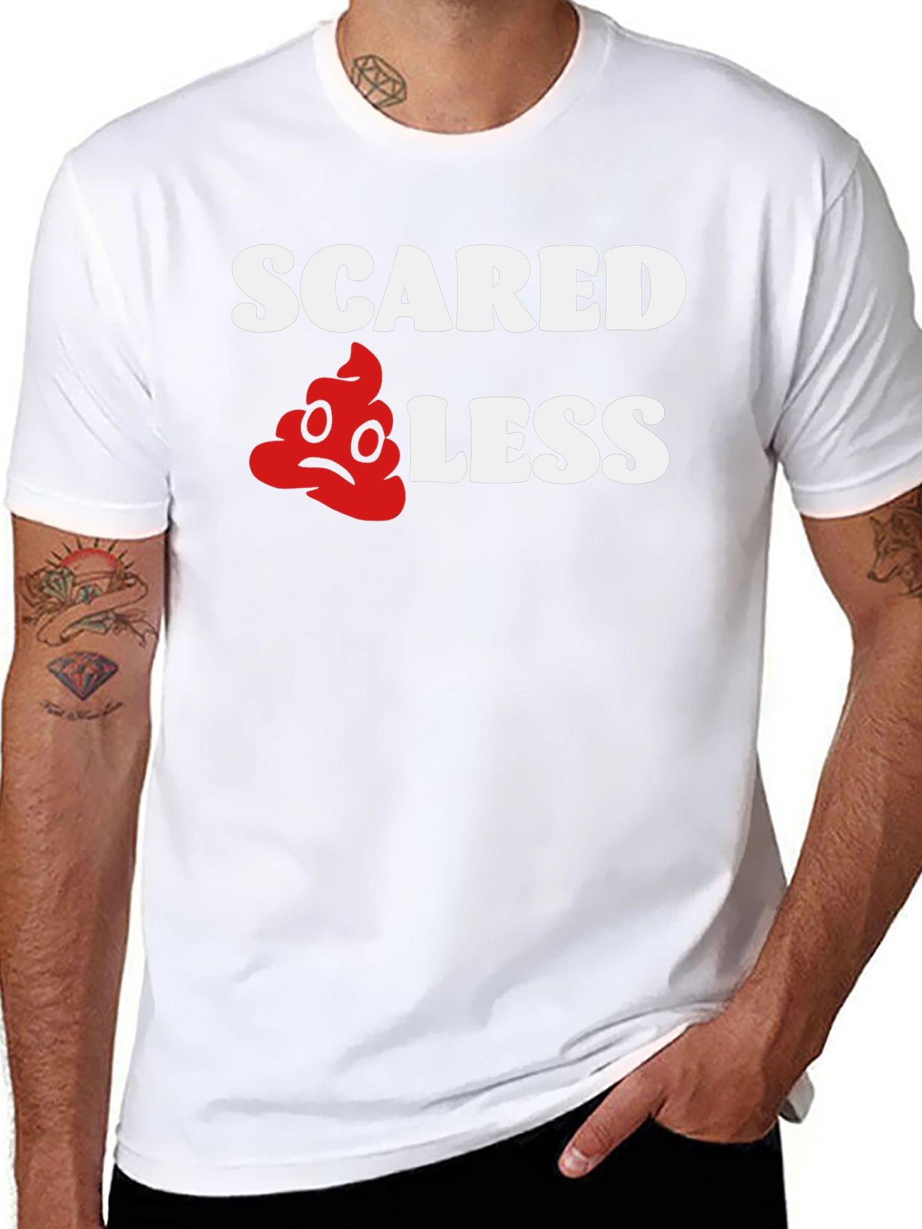 Scared Less Funny Graphic T-Shirt