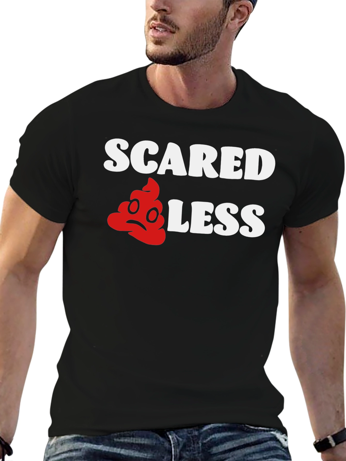 Scared Less Funny Graphic T-Shirt