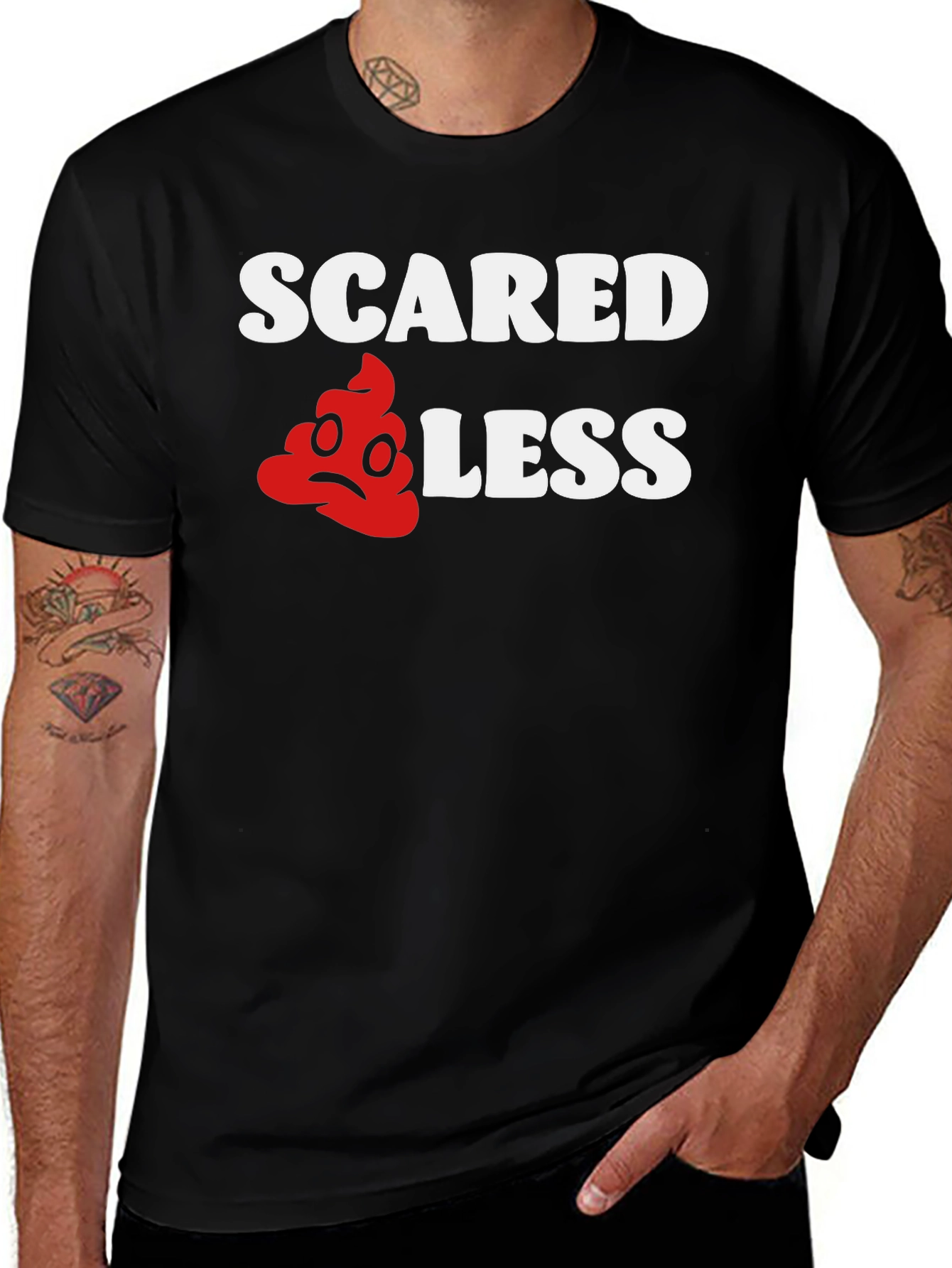 Scared Less Funny Graphic T-Shirt
