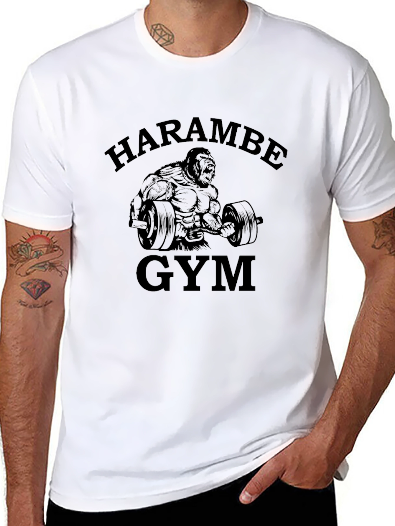 Harambe Gym Black T-Shirt