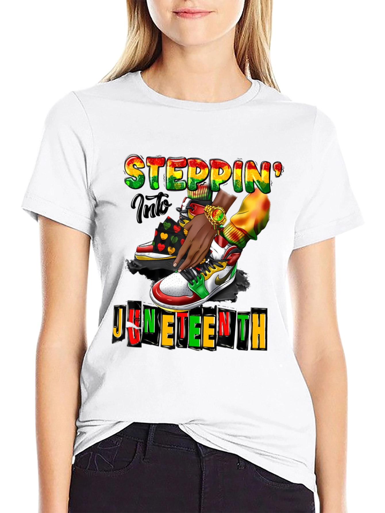 Juneteenth Steppin Into Freedom T-Shirt