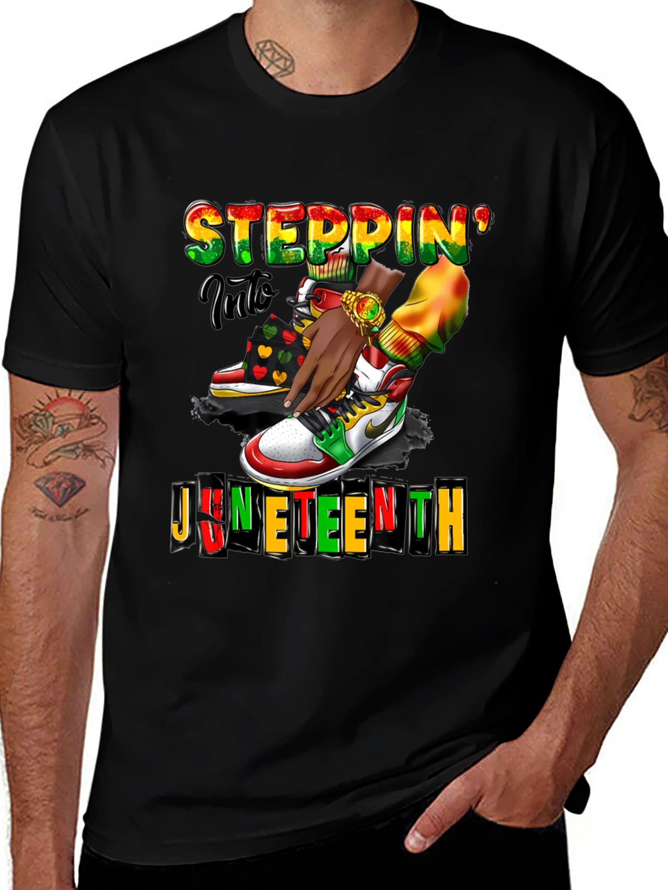 Juneteenth Steppin Into Freedom T-Shirt