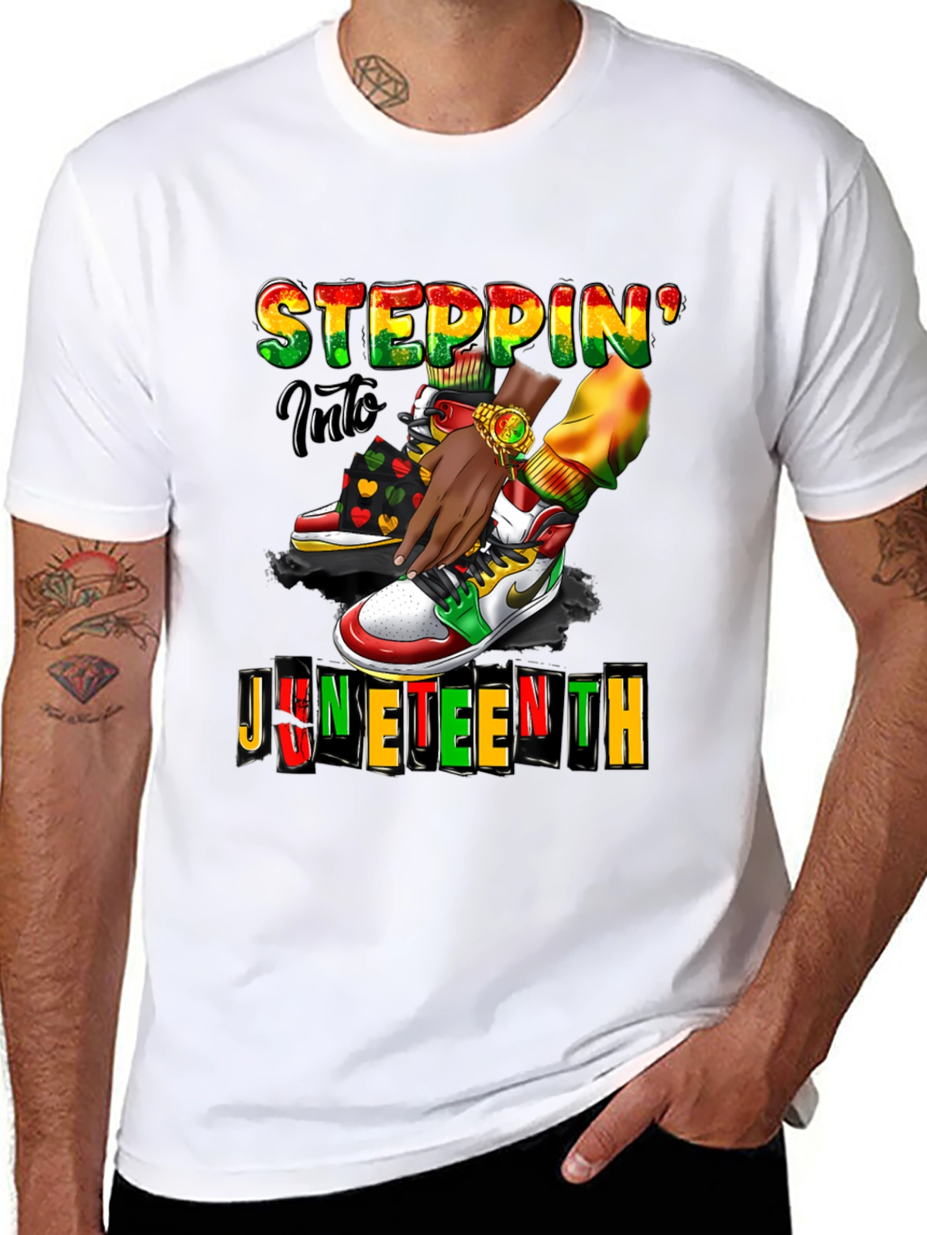 Juneteenth Steppin Into Freedom T-Shirt