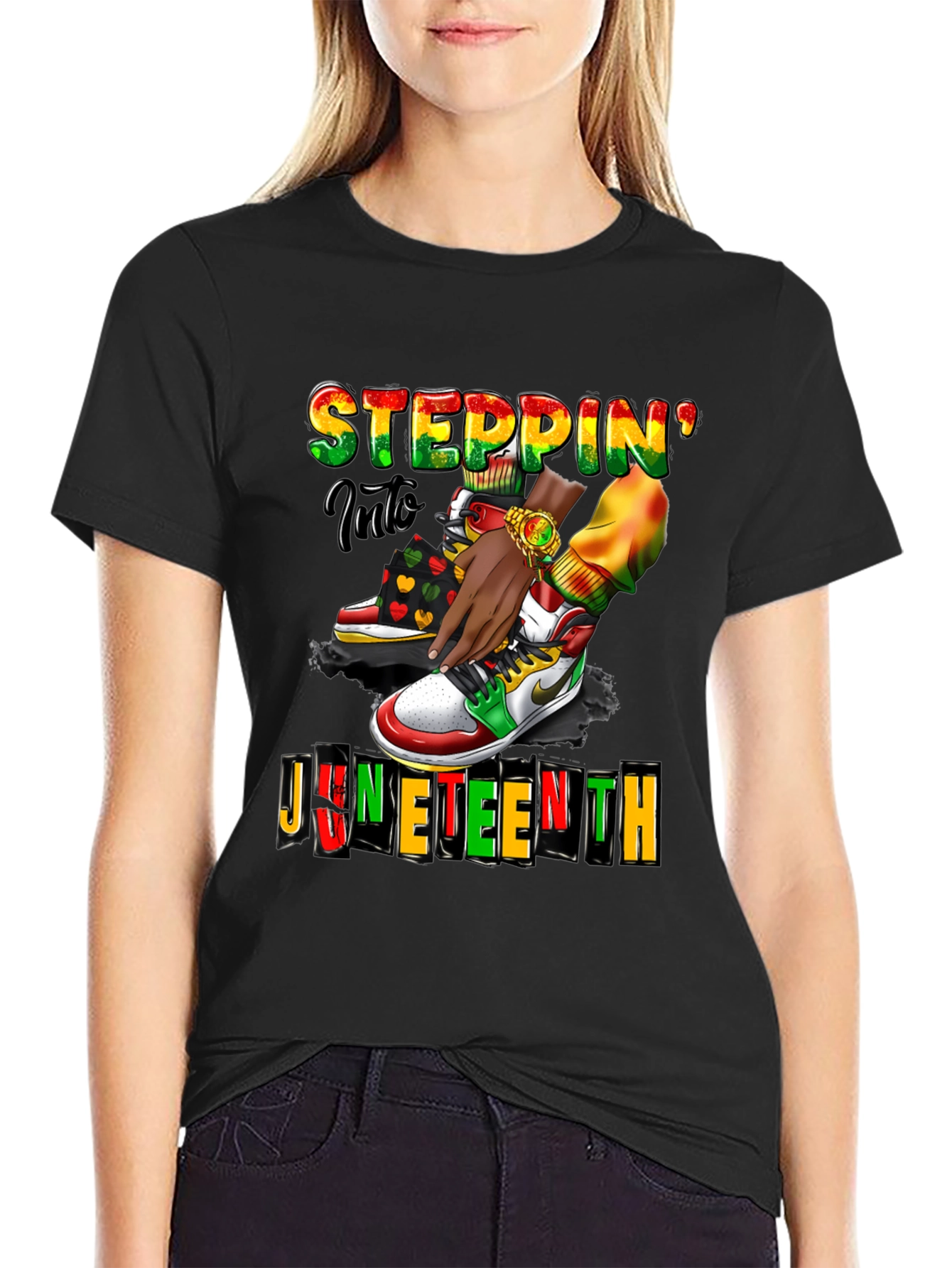 Juneteenth Steppin Into Freedom T-Shirt