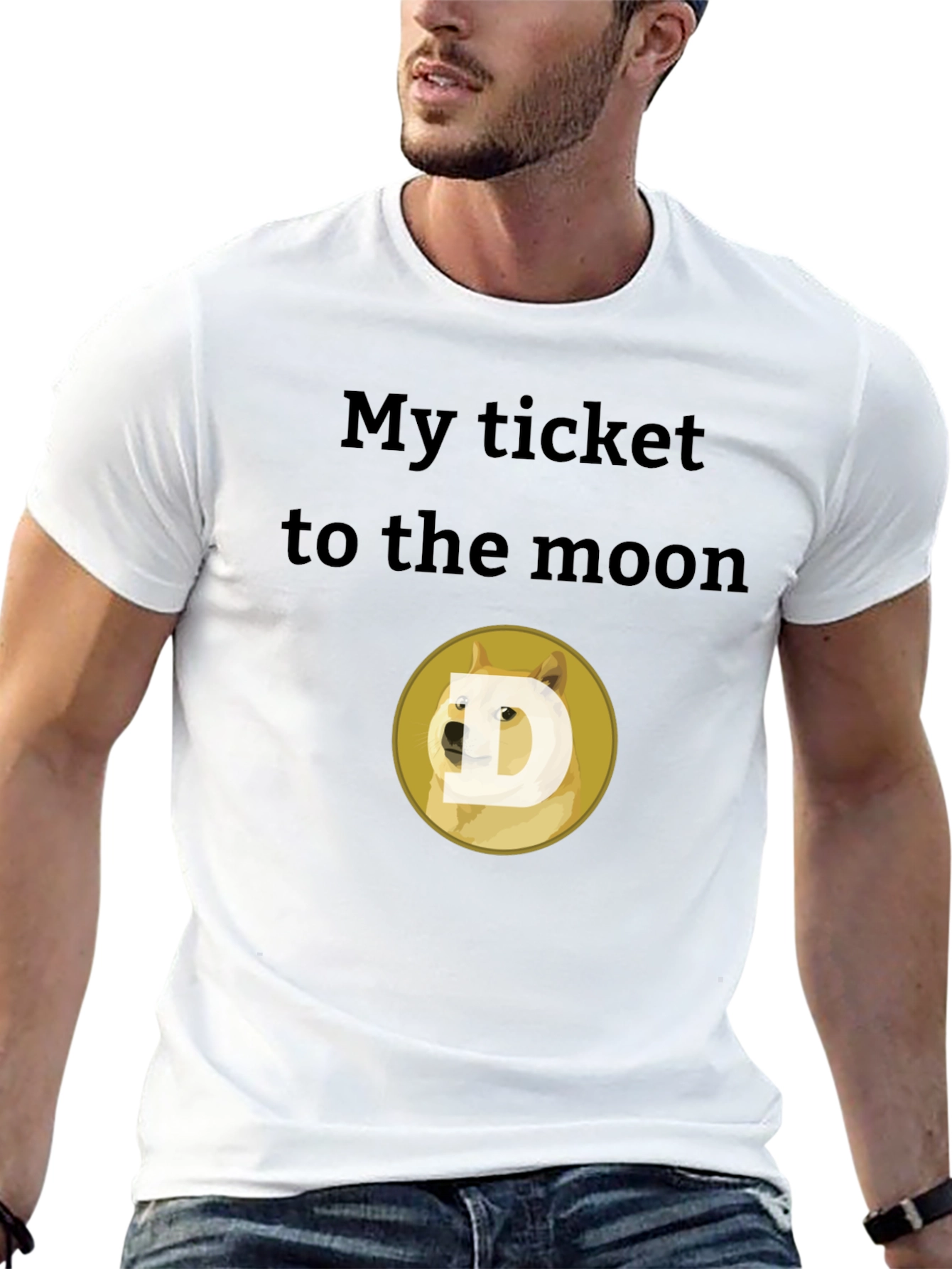 My Ticket to the Moon Dogecoin T-Shirt