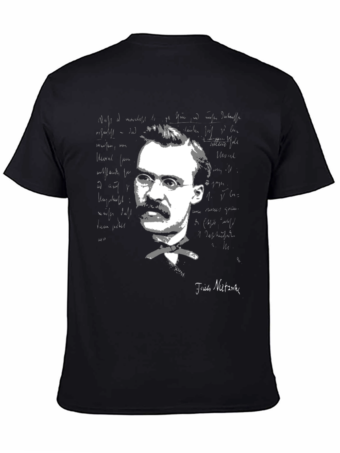 Nietzsche Portrait Graphic T-Shirt