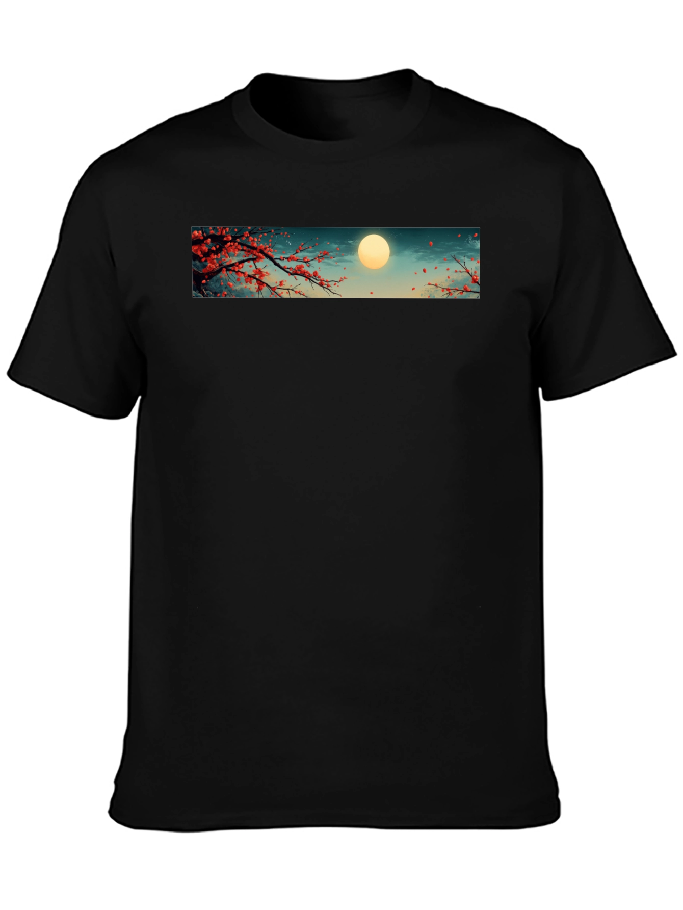 Sakura Moon T-Shirt - Japanese Cherry Blossom Tee