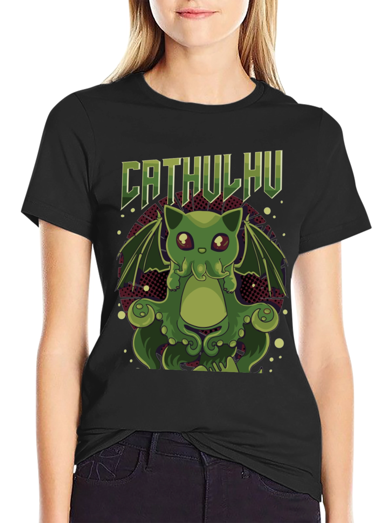 Cathulhu Cat T-Shirt - Geeky Graphic Tee