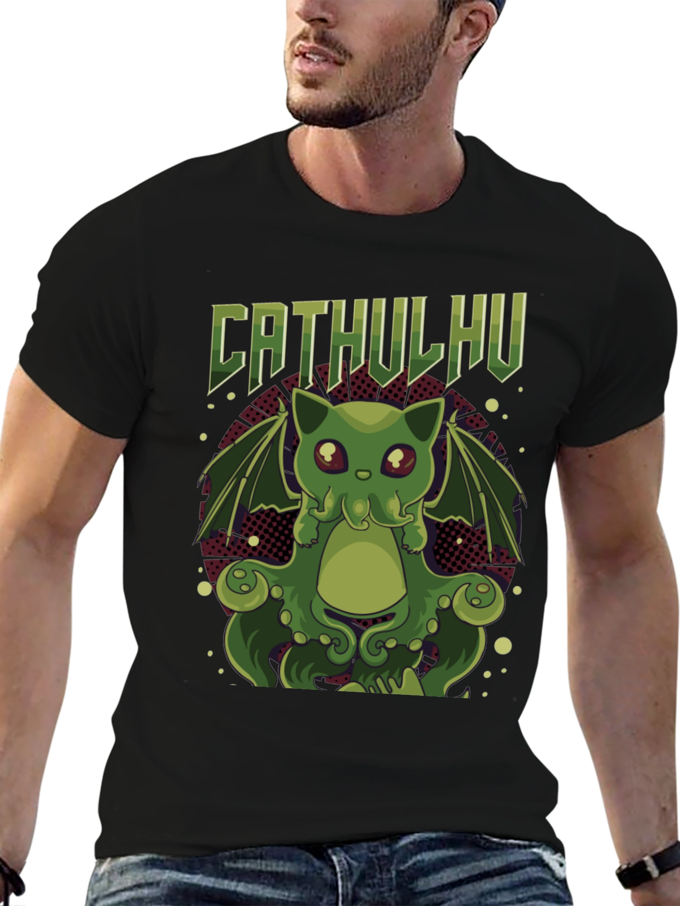 Cathulhu Cat T-Shirt - Geeky Graphic Tee