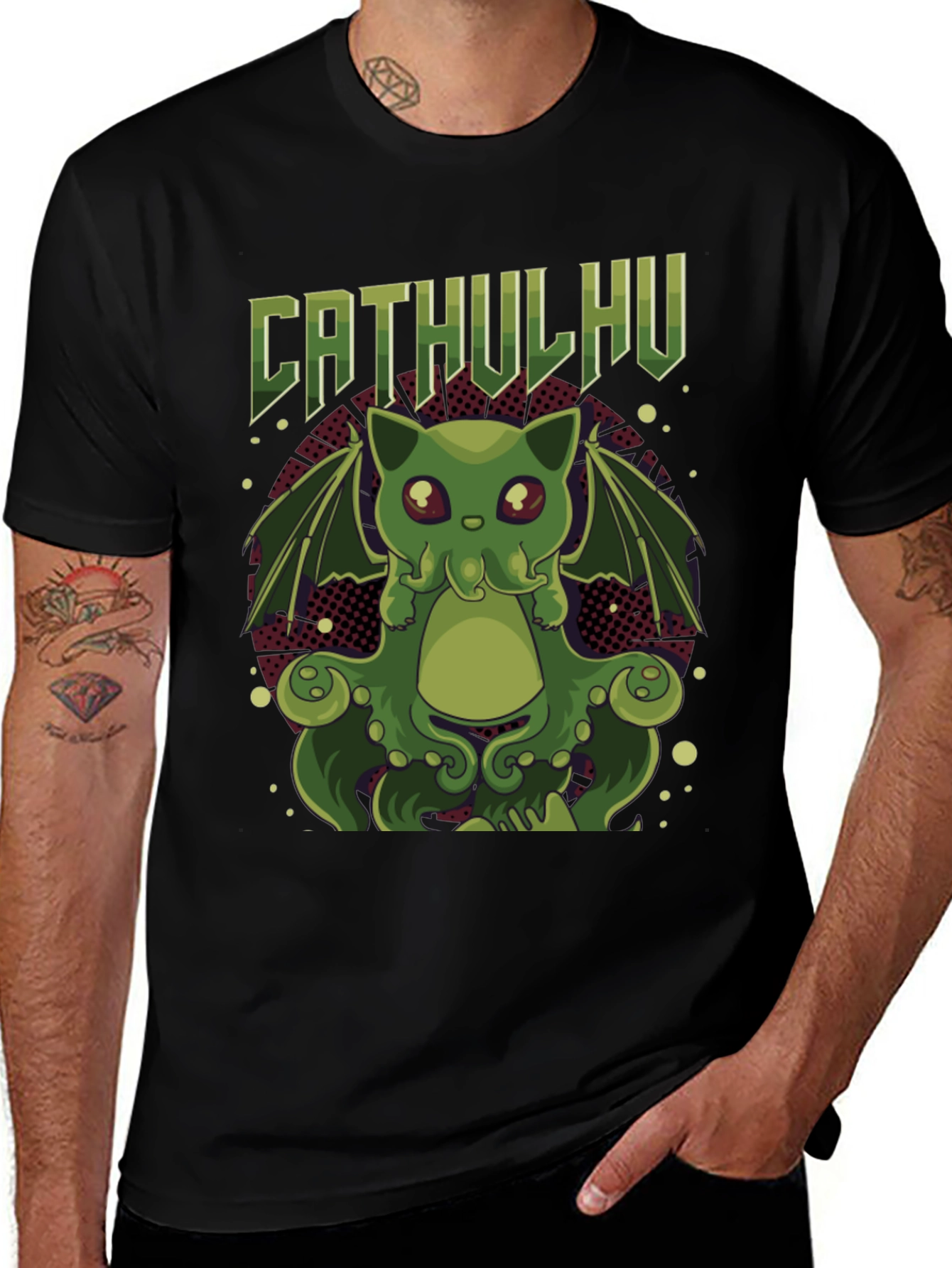 Cathulhu Cat T-Shirt - Geeky Graphic Tee