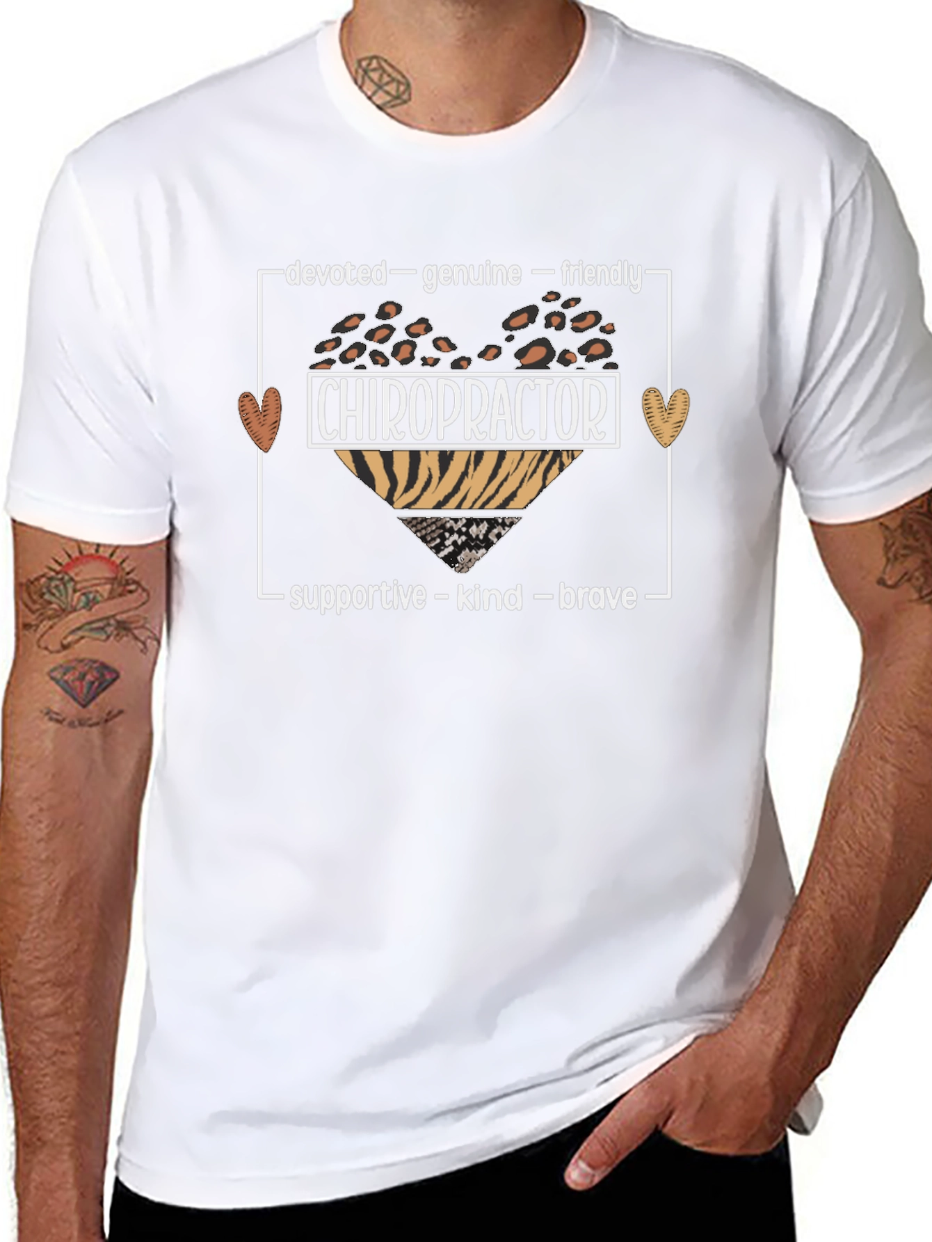 Chiropractor Graphic Tee - Devoted Genuine Friendly