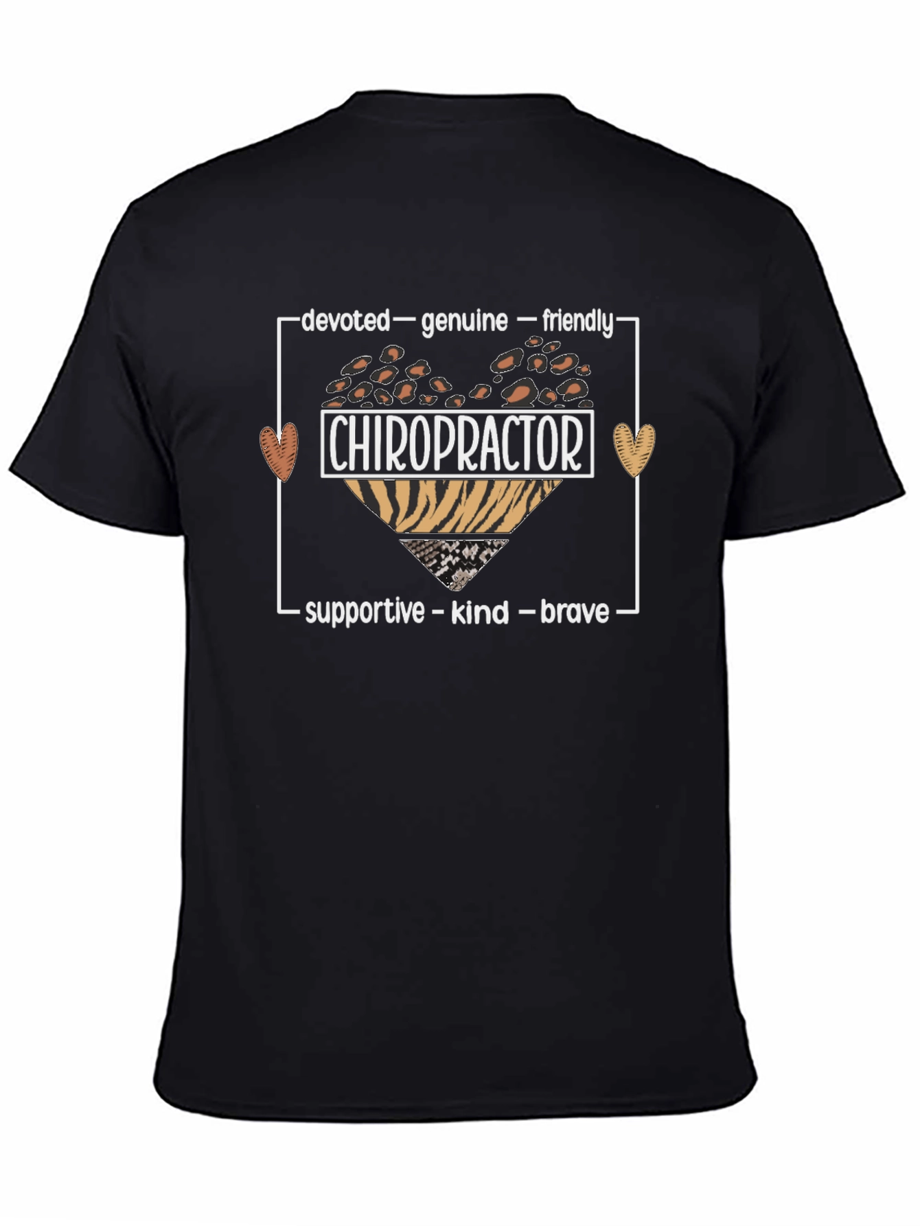Chiropractor Graphic Tee - Devoted Genuine Friendly