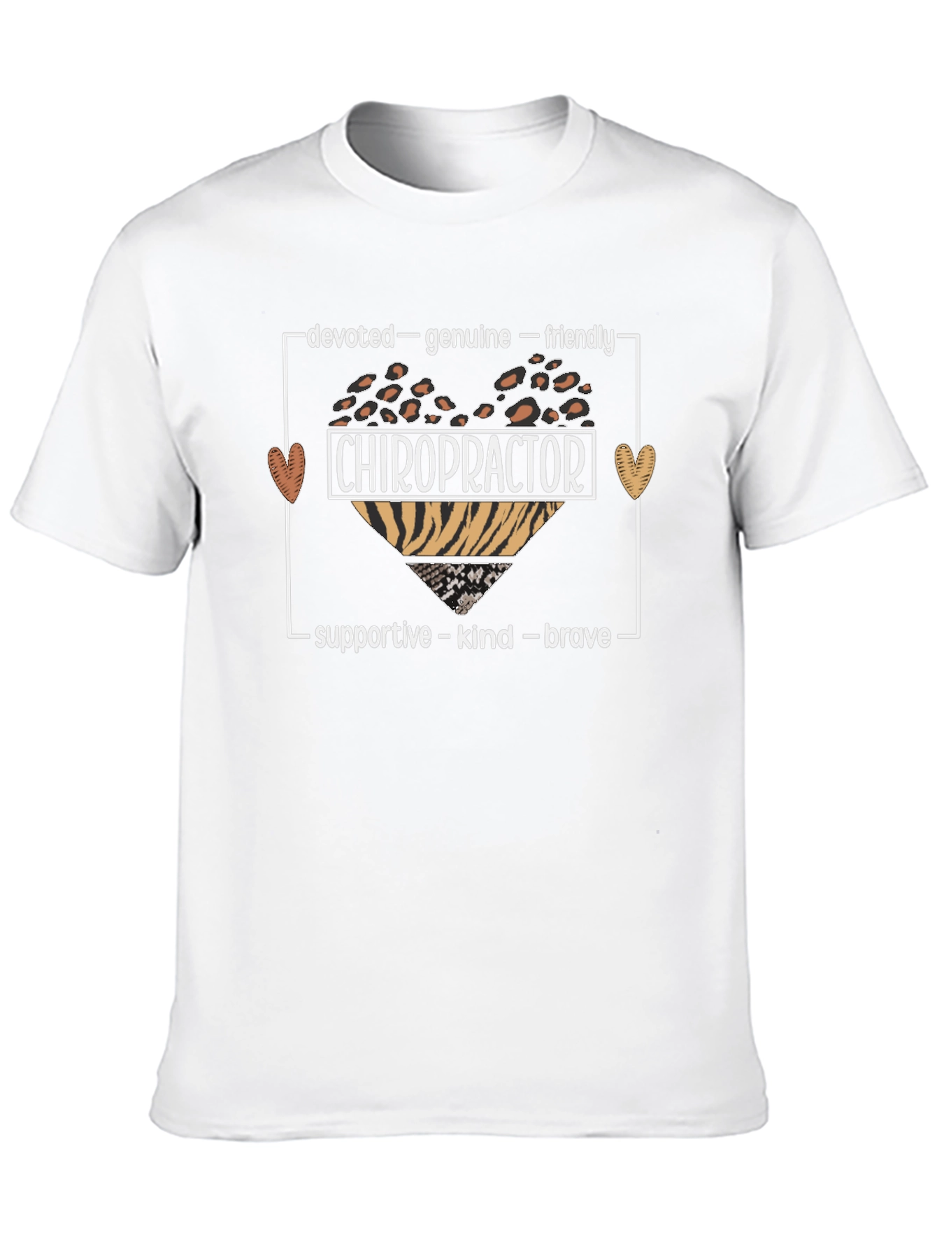 Chiropractor Graphic Tee - Devoted Genuine Friendly
