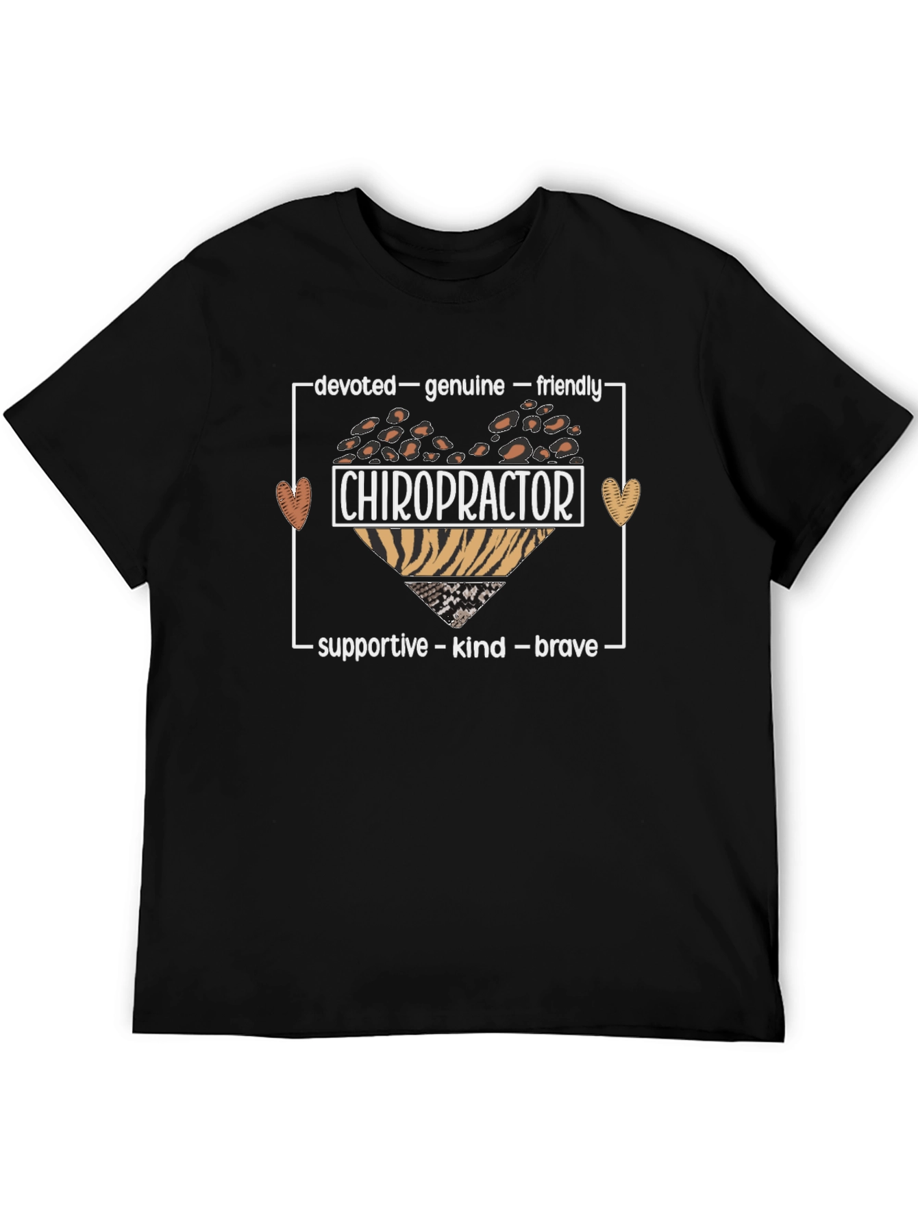 Chiropractor Graphic Tee - Devoted Genuine Friendly