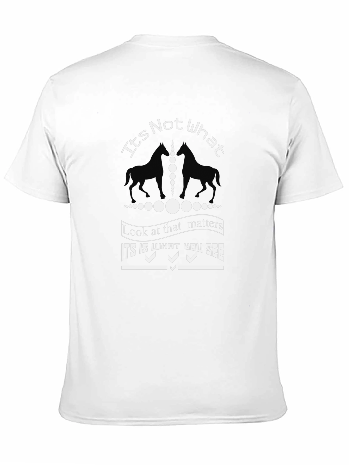 Its Not What Horse Graphic T-Shirt - Black