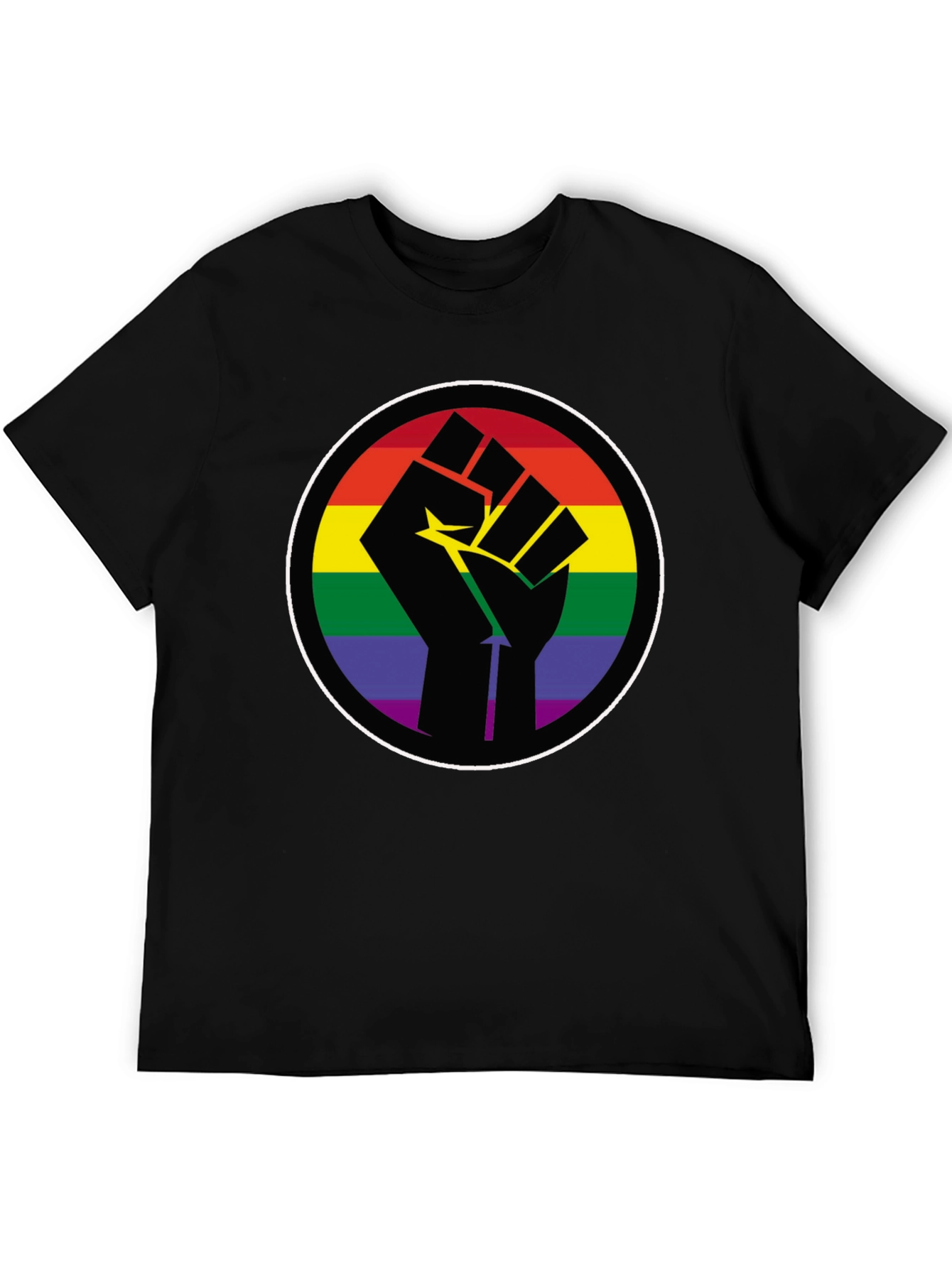Pride Fist T-Shirt - Rainbow Empowerment Tee