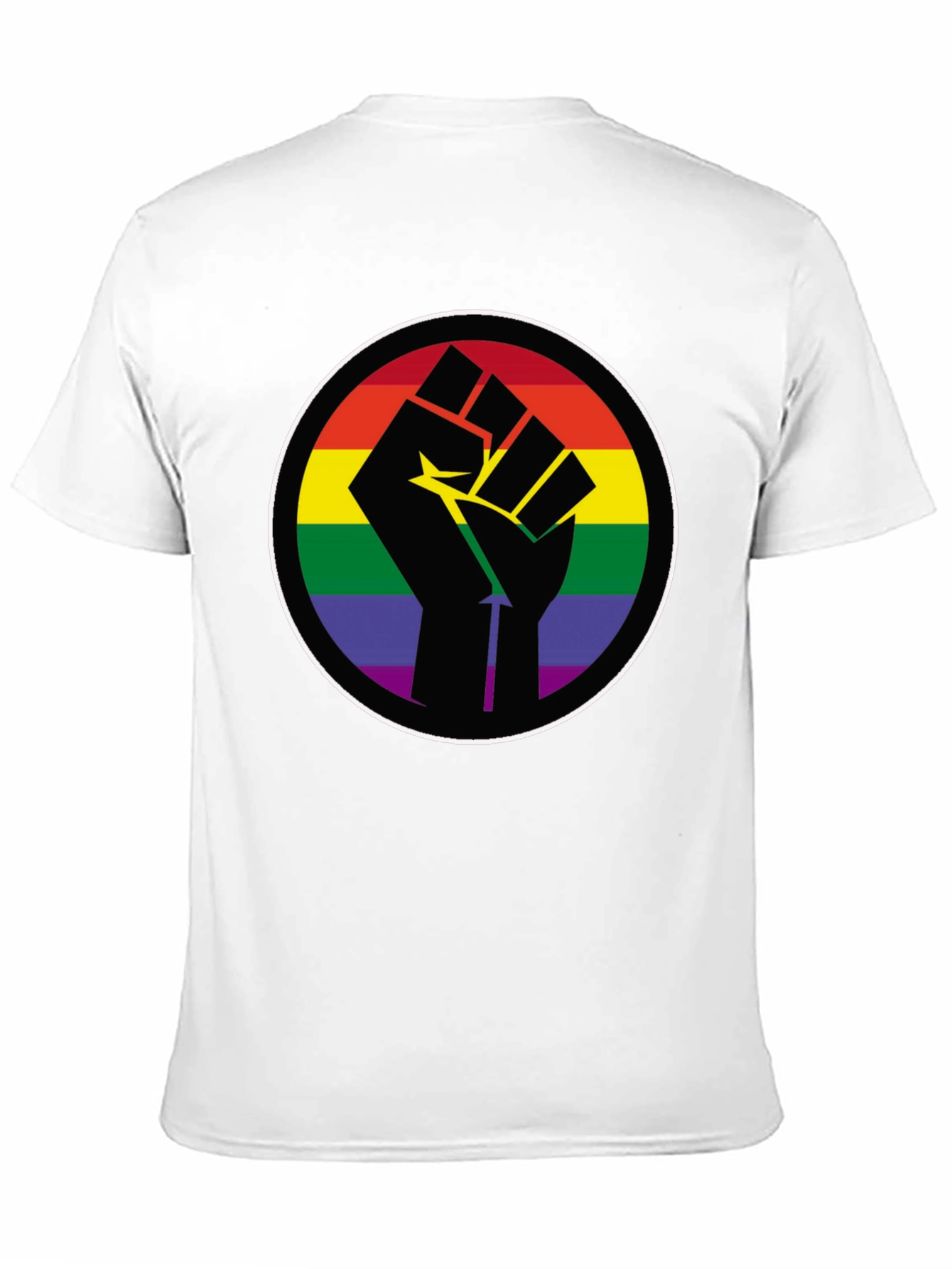 Pride Fist T-Shirt - Rainbow Empowerment Tee