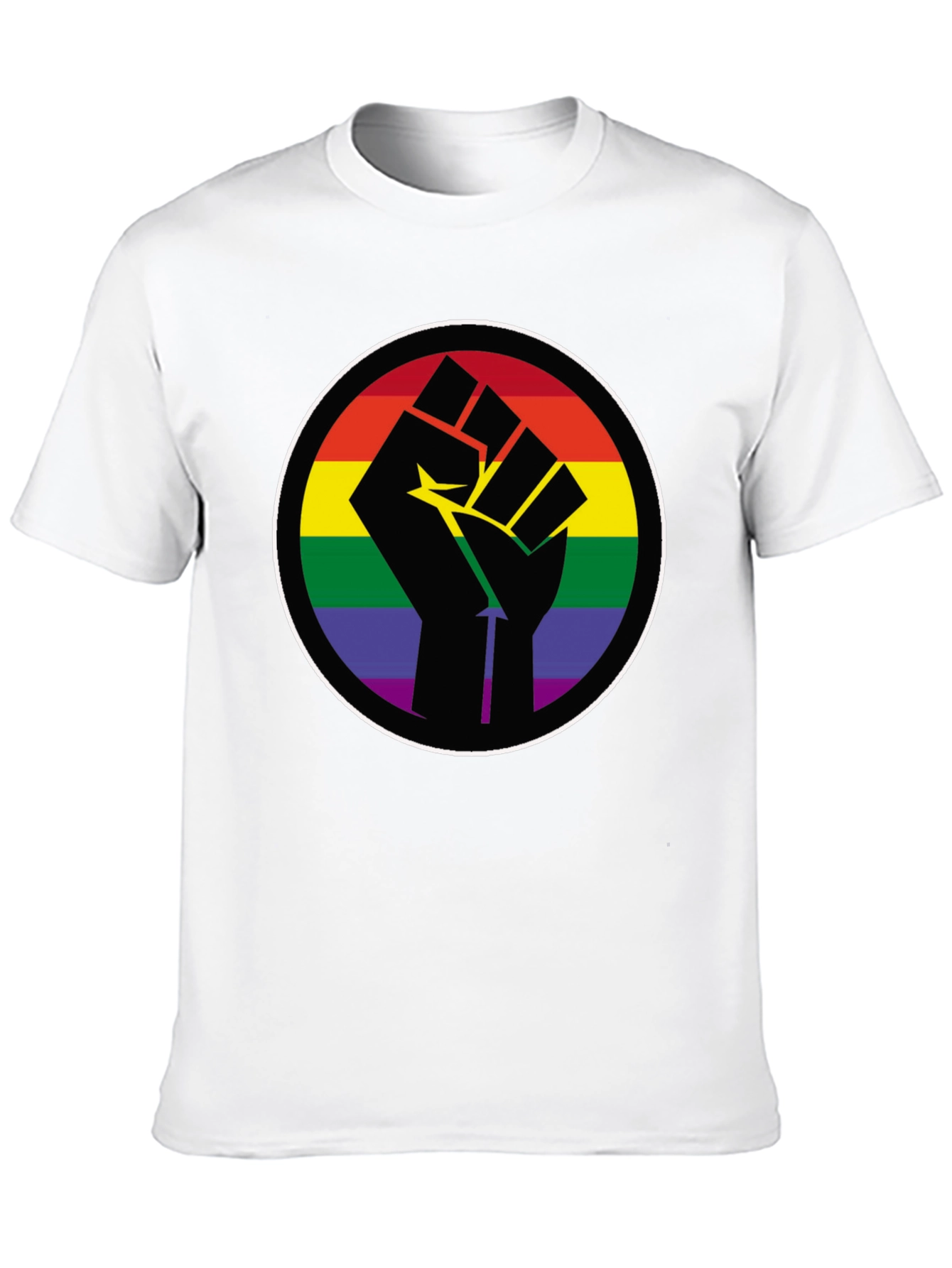 Pride Fist T-Shirt - Rainbow Empowerment Tee