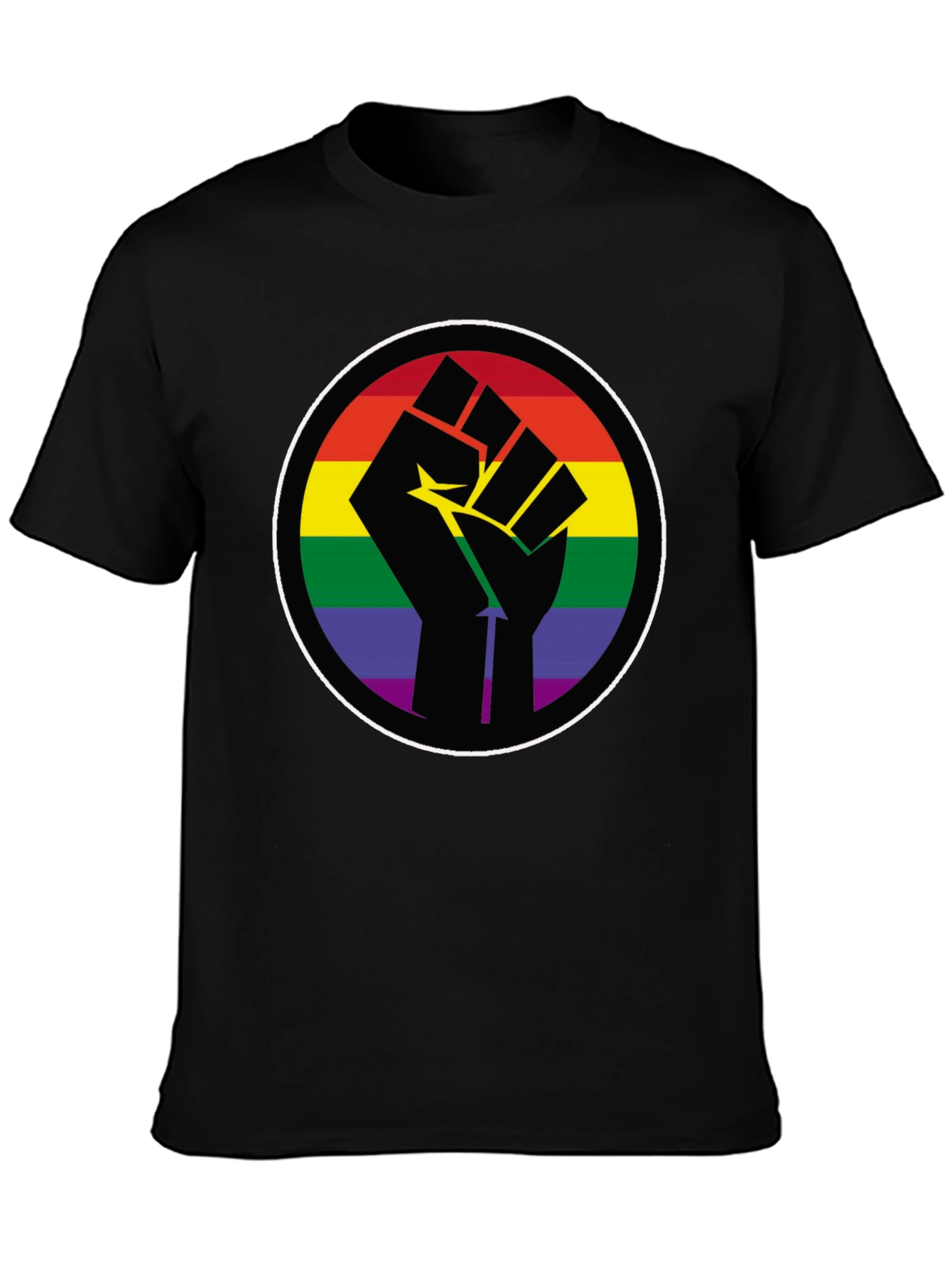 Pride Fist T-Shirt - Rainbow Empowerment Tee